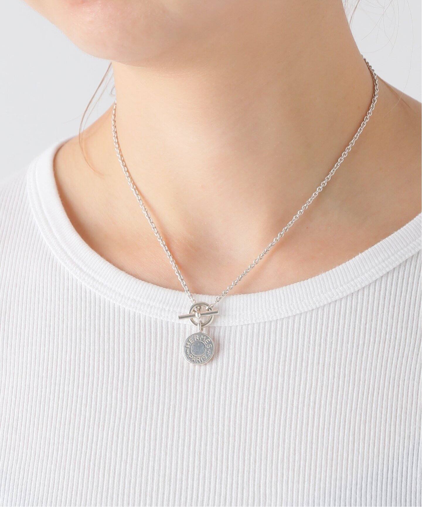 VINTAGE HERMES/エルメス】Amulet sellier necklace（ネックレス