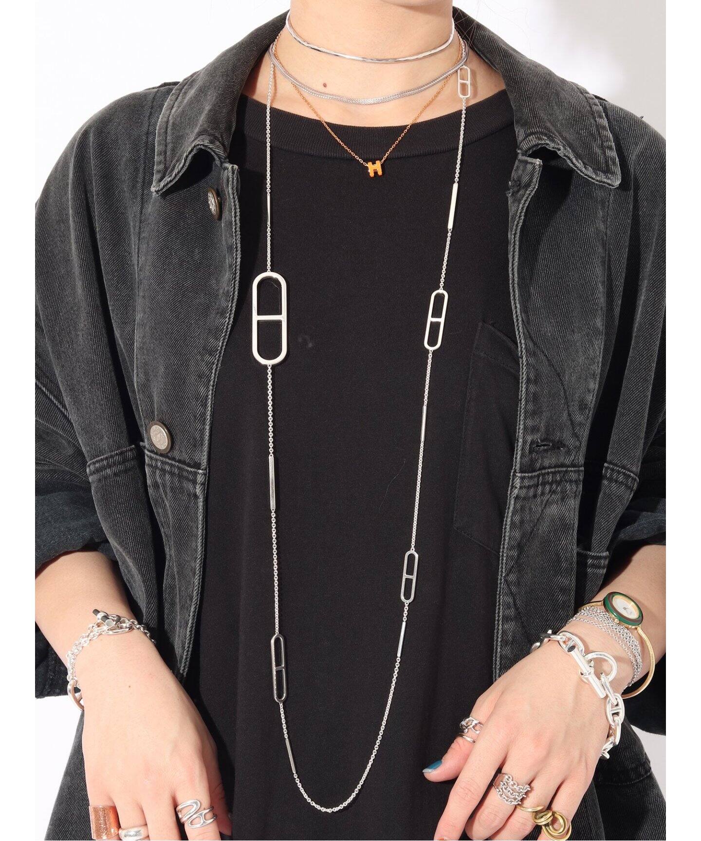 VINTAGE HERMES/エルメス】Ever Chaine dAncre necklace（ネックレス 
