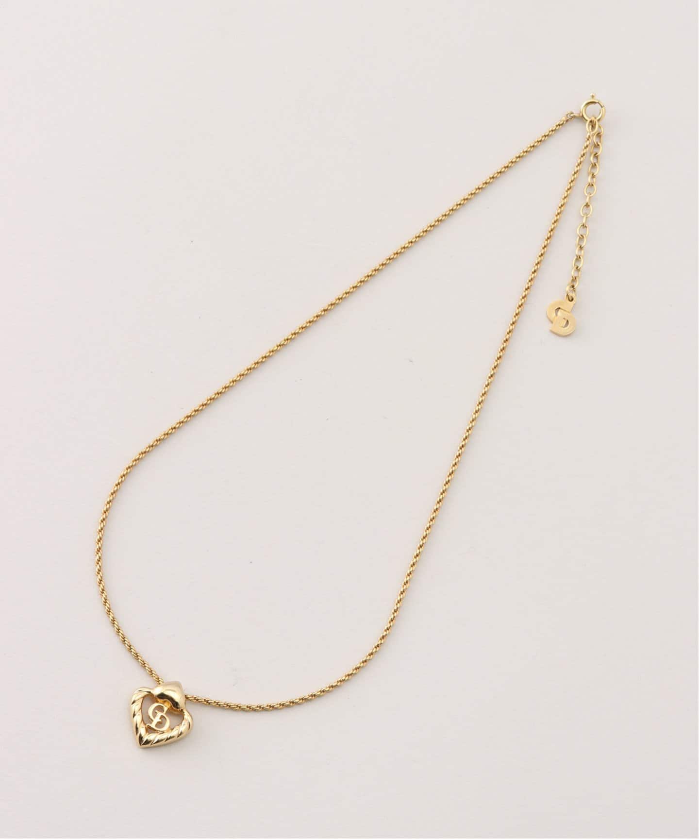 VINTAGE DIOR/ディオール】necklace logo heart（ネックレス