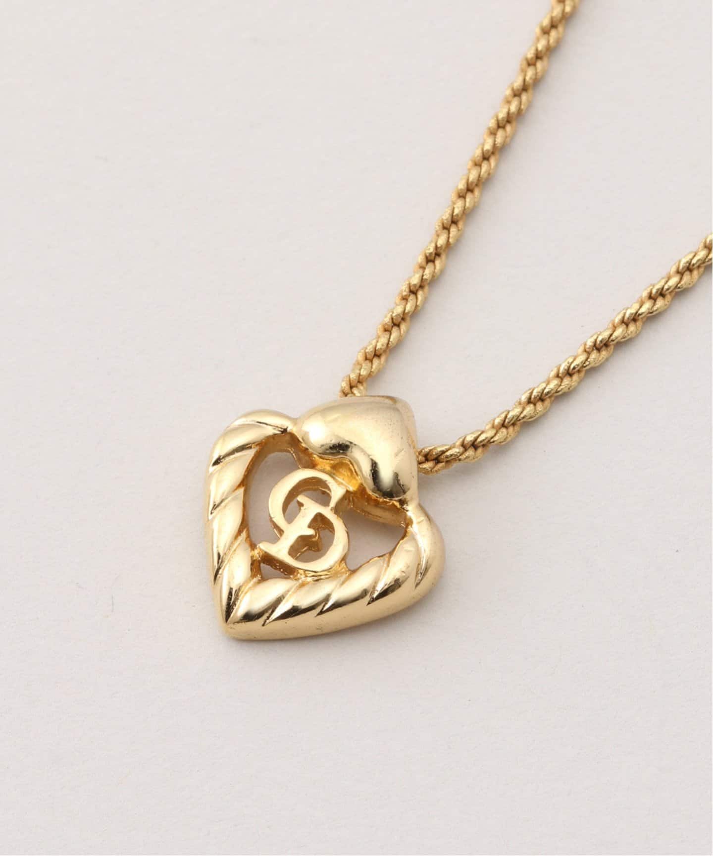 VINTAGE DIOR/ディオール】necklace logo heart（ネックレス