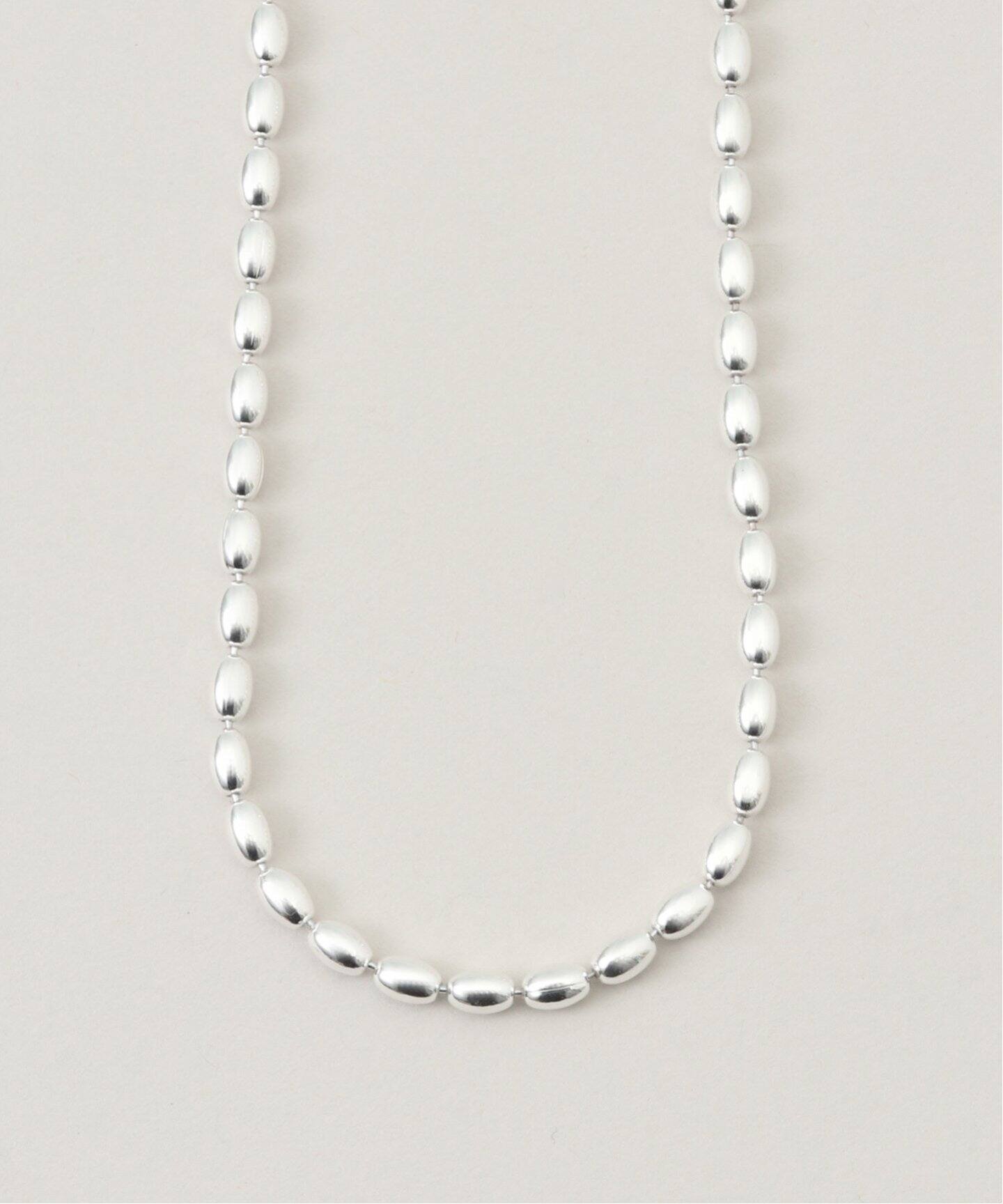 blancle/ ブランクレ】SV・Oval ball chain necklace（ネックレス 
