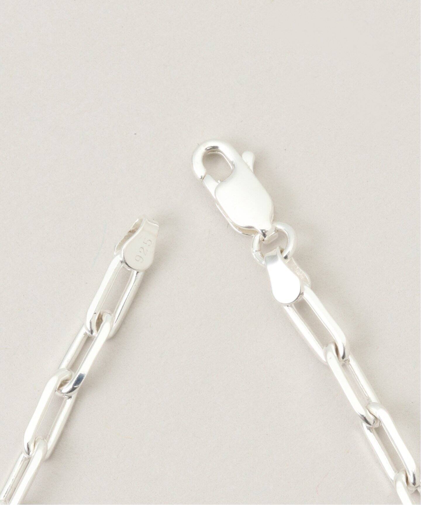 blancle/ ブランクレ】SV・ Long oval chain necklace（ネックレス