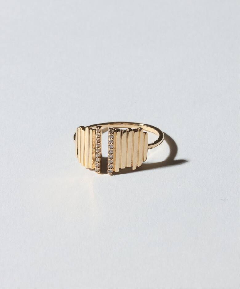 2ラインダイヤスリットリング K10（リング）｜Lilas（リラ）の通販 