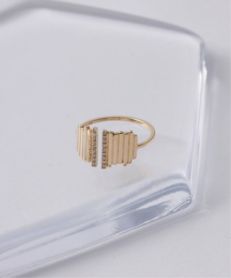 2ラインダイヤスリットリング K10（リング）｜Lilas（リラ）の通販 