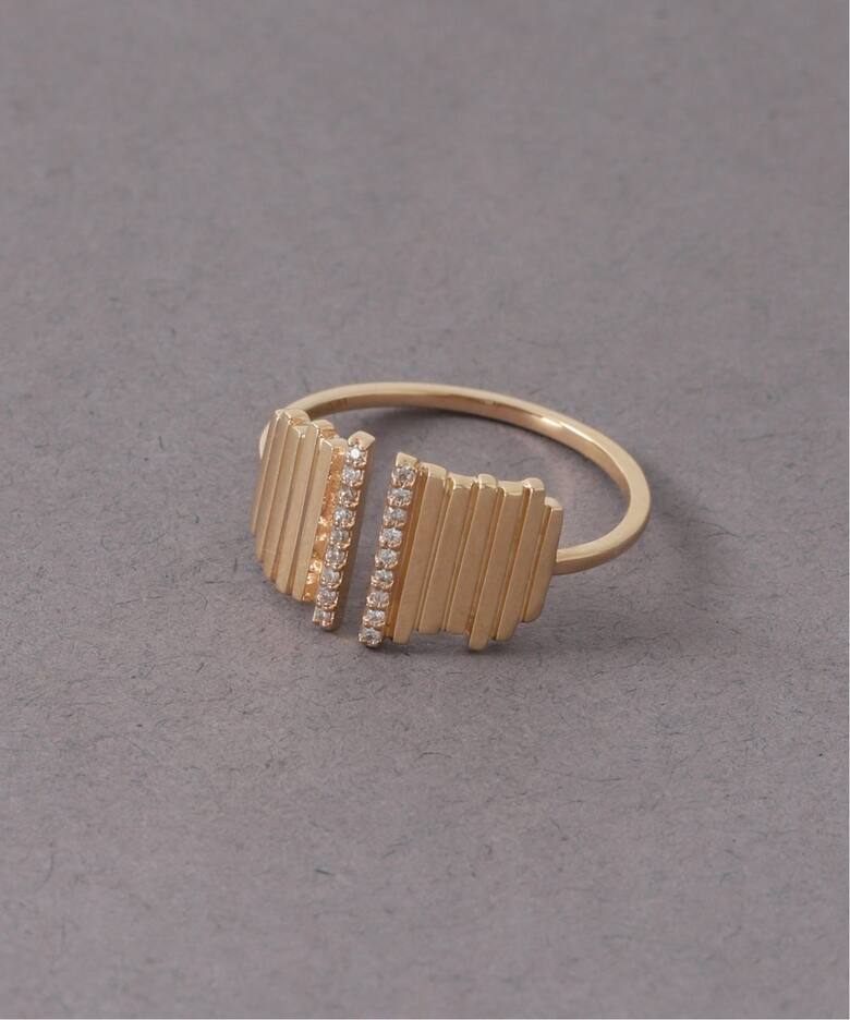 2ラインダイヤスリットリング K10（リング）｜Lilas（リラ）の通販 