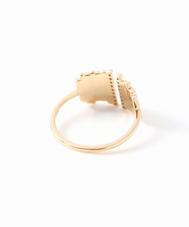 2ラインダイヤスリットリング K10（リング）｜Lilas（リラ）の通販 