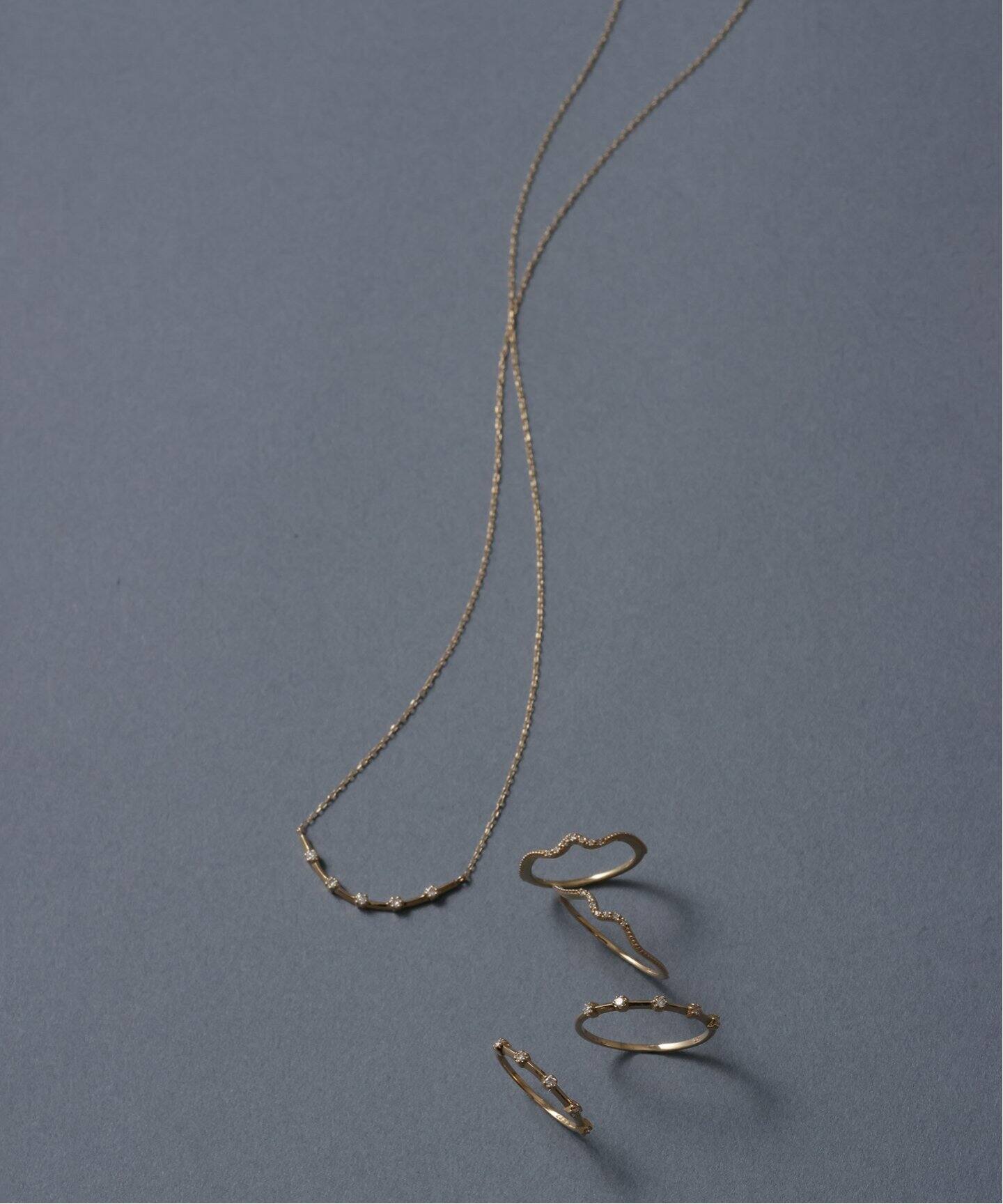 ビーチミルダイヤピンキーリング K10（リング）｜Lilas（リラ）の通販