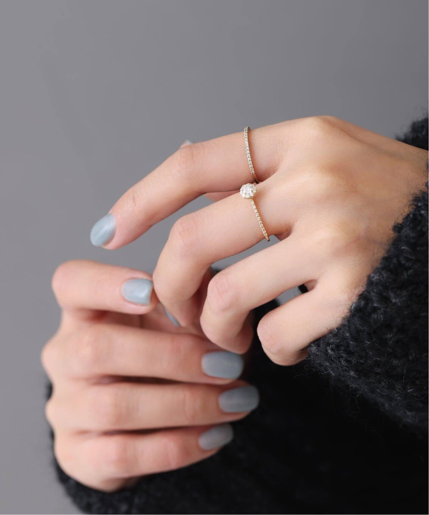 追加》0.38ctサイドダイヤリング K18（リング）｜Lilas（リラ）の通販  