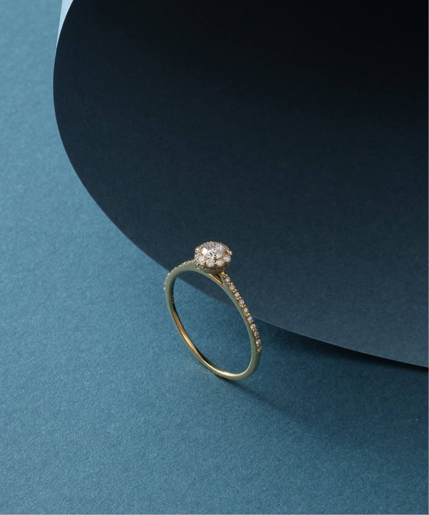 追加》0.38ctサイドダイヤリング K18（リング）｜Lilas（リラ）の通販  