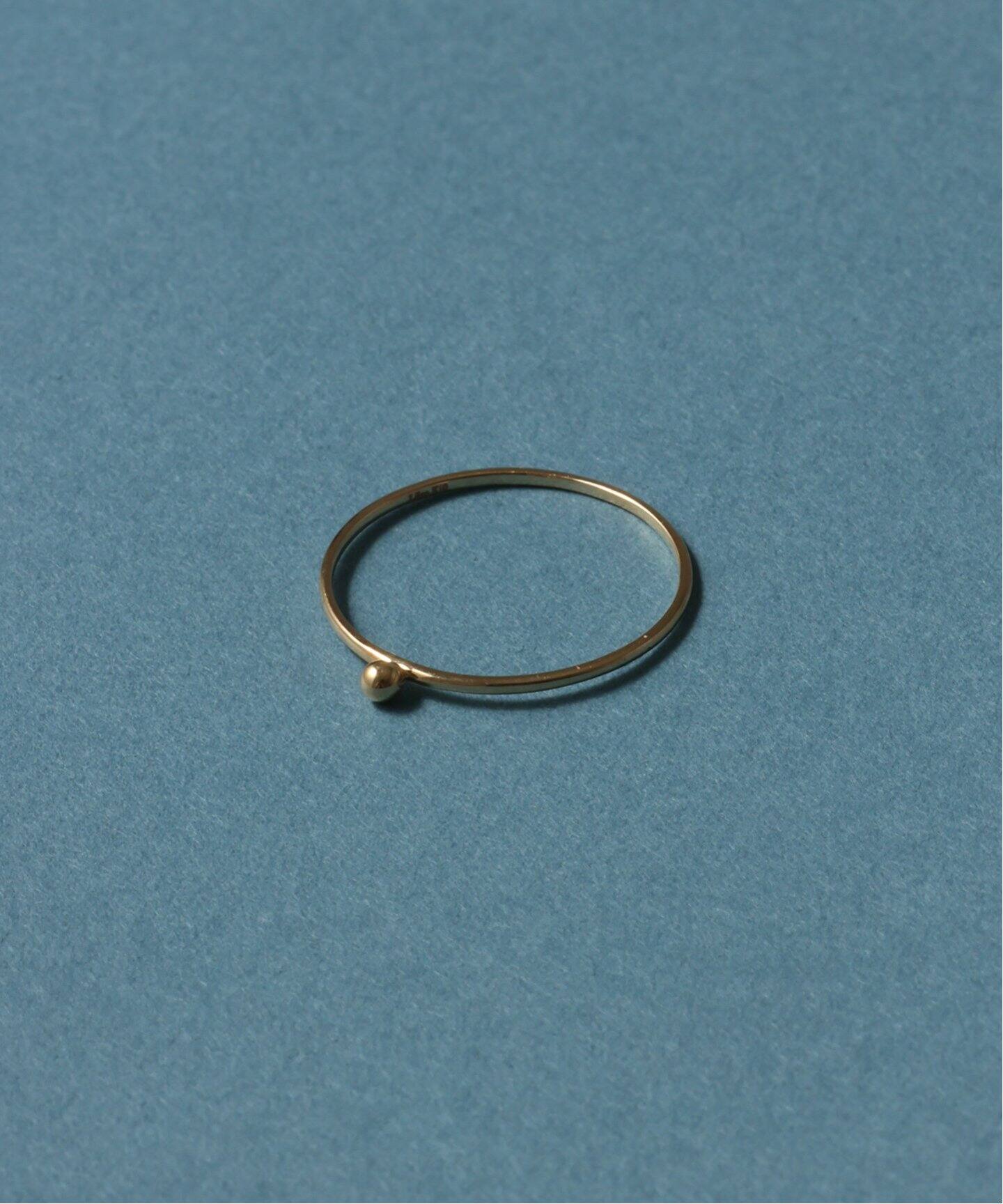 Lilas リラ　シンプルリング　YG K10 15号 シンプルリングミル打ちWG K10（リング）｜Lilas（リラ）の通販