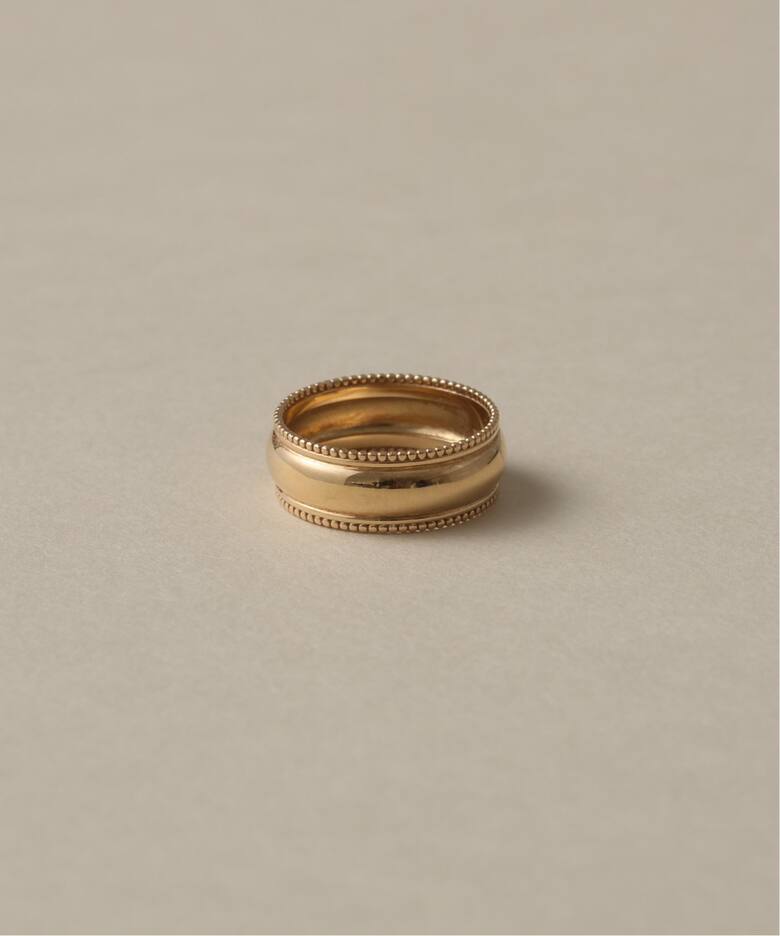 6mm甲丸ミル打ちピンキーリング K10（リング）｜Lilas（リラ）の通販 