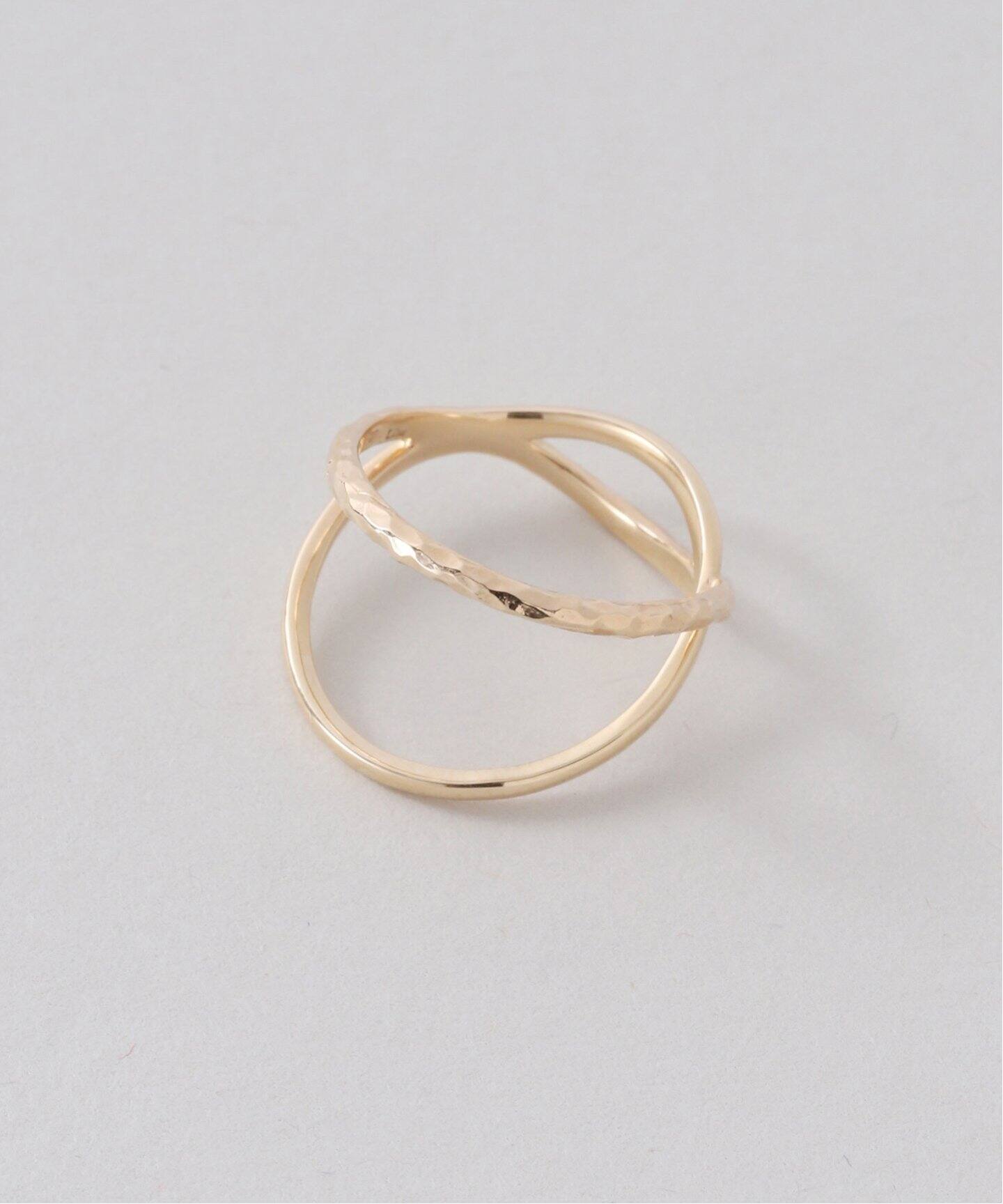 クロスラインピンキーリング K10（リング）｜Lilas（リラ）の通販  