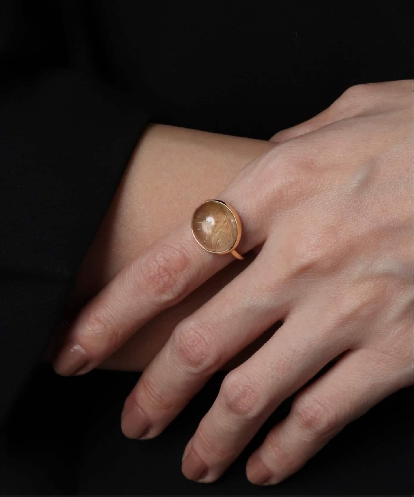 10K rutile quartz ring／11・13（リング）｜DECOUVERTE（デクー