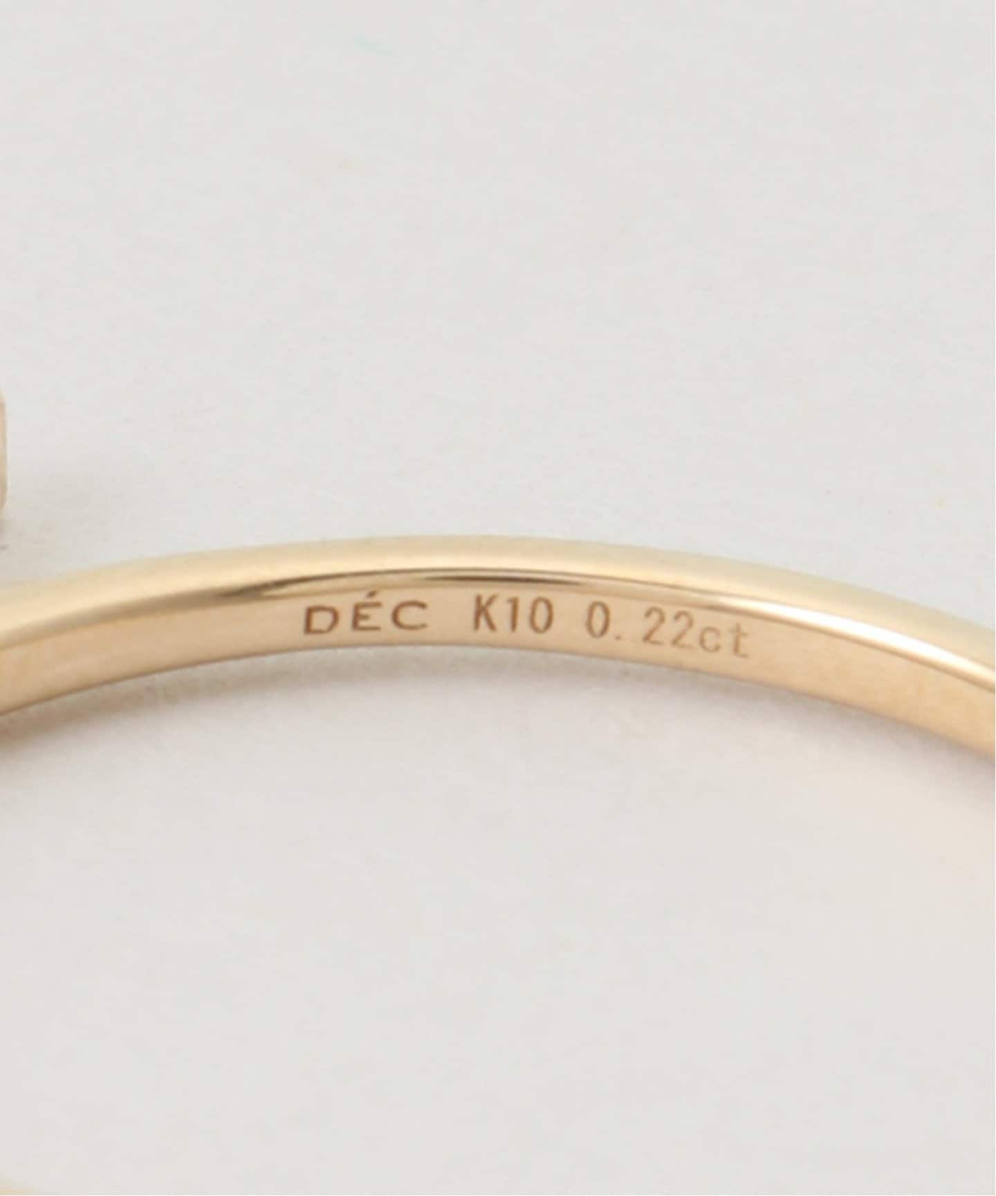 10K onyx bar ring／11．13・15（リング）｜DECOUVERTE（デクー