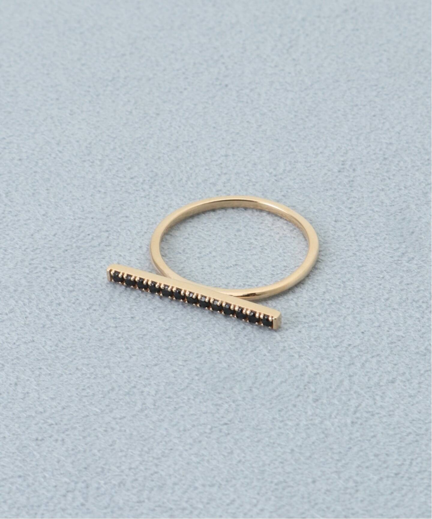 10K onyx bar ring／11．13・15（リング）｜DECOUVERTE（デクー 