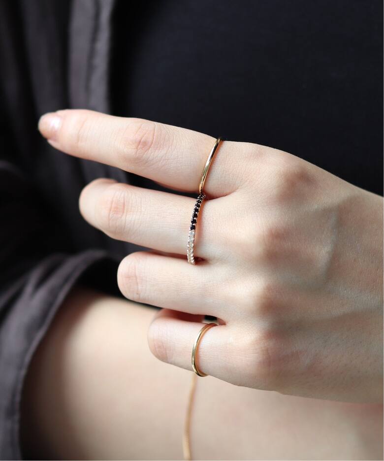 10K onyx w.sapphire ring／11（リング）｜DECOUVERTE（デクーヴェルト 