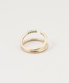 10K onyx×white sapphire W ring／11（リング）｜DECOUVERTE（デクー 