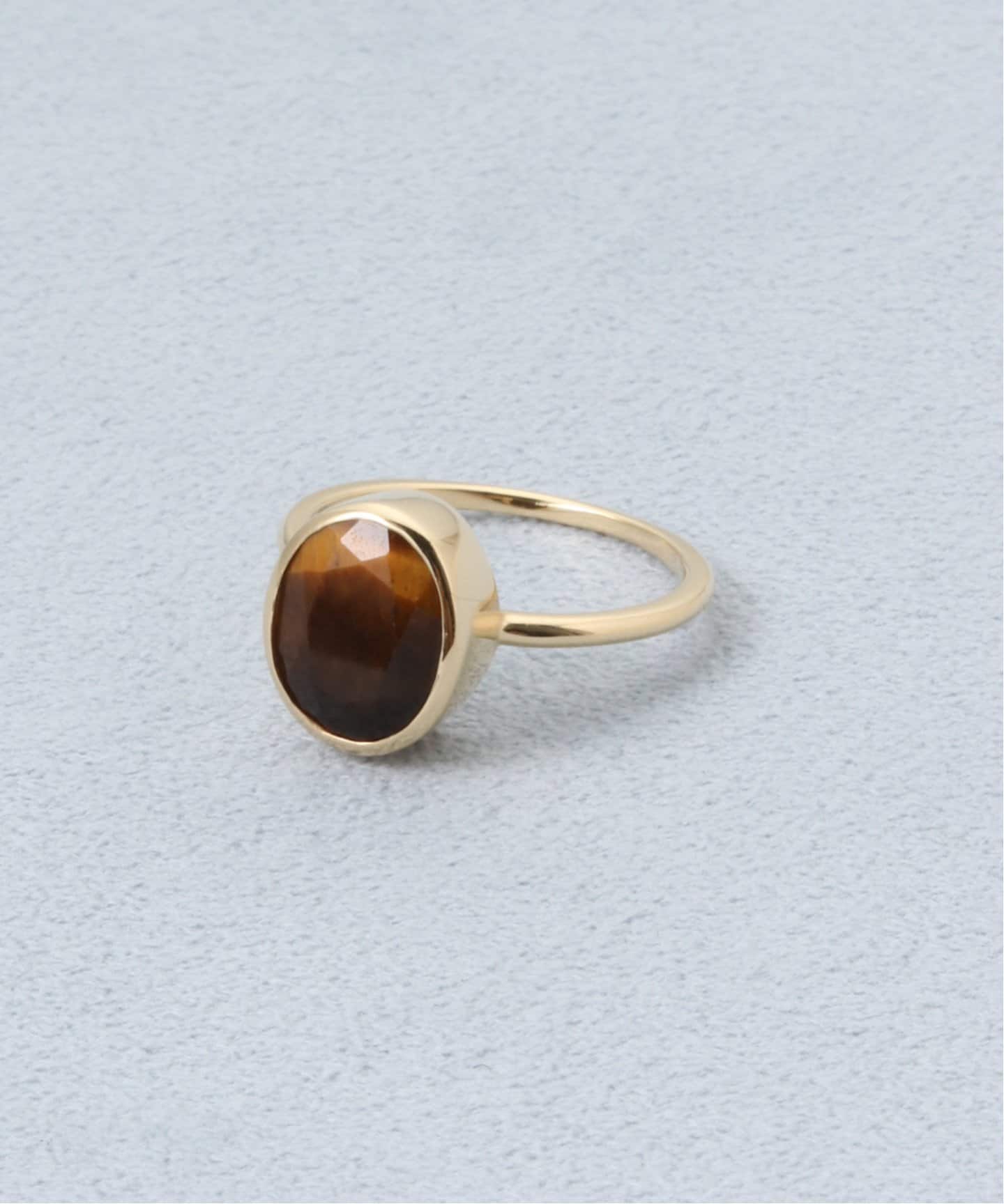 18K tiger eye mini oval ring／13（リング）｜DECOUVERTE（デクー