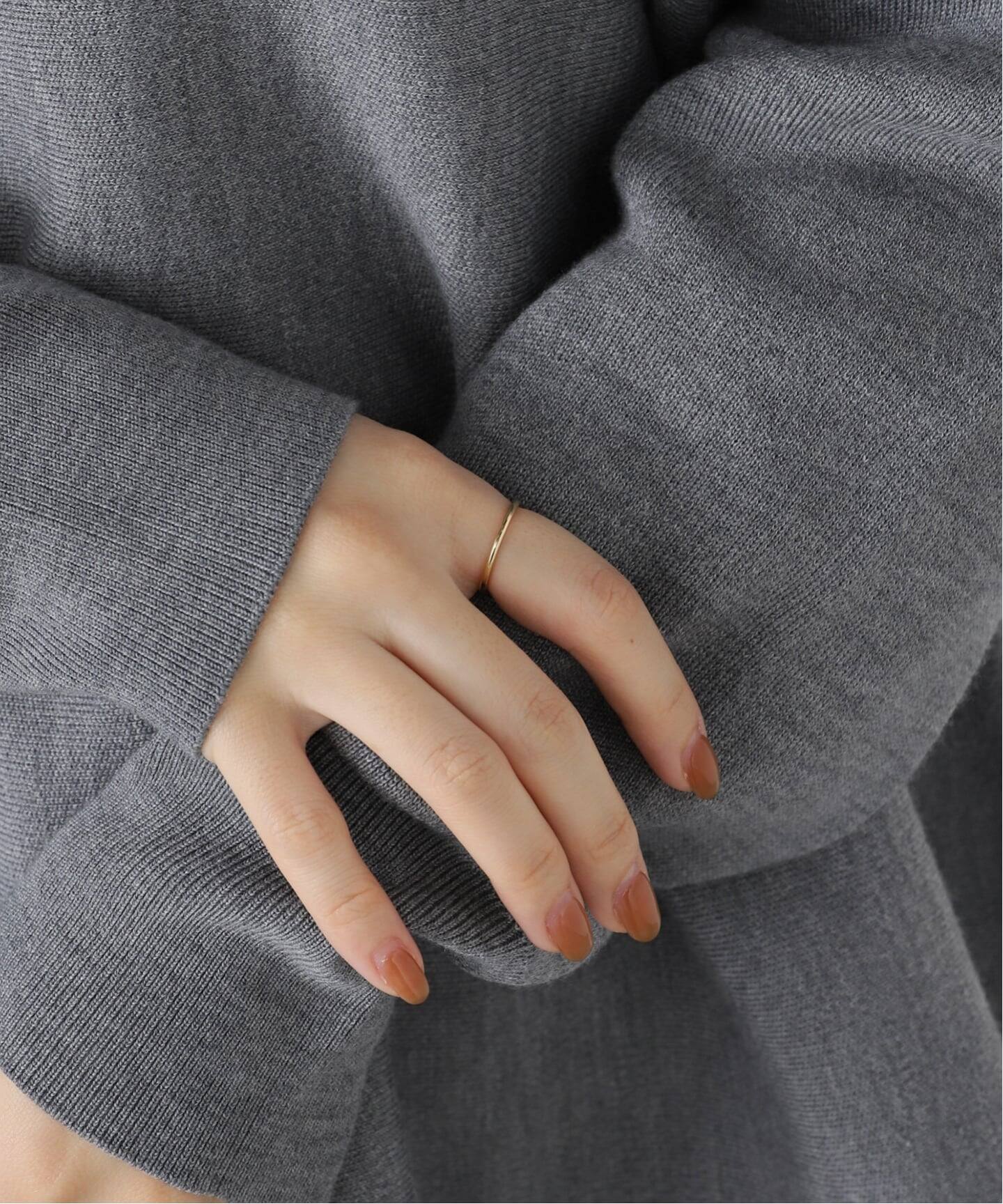 18K round 1.3mm wire ring／9（リング）｜DECOUVERTE（デクーヴェルト