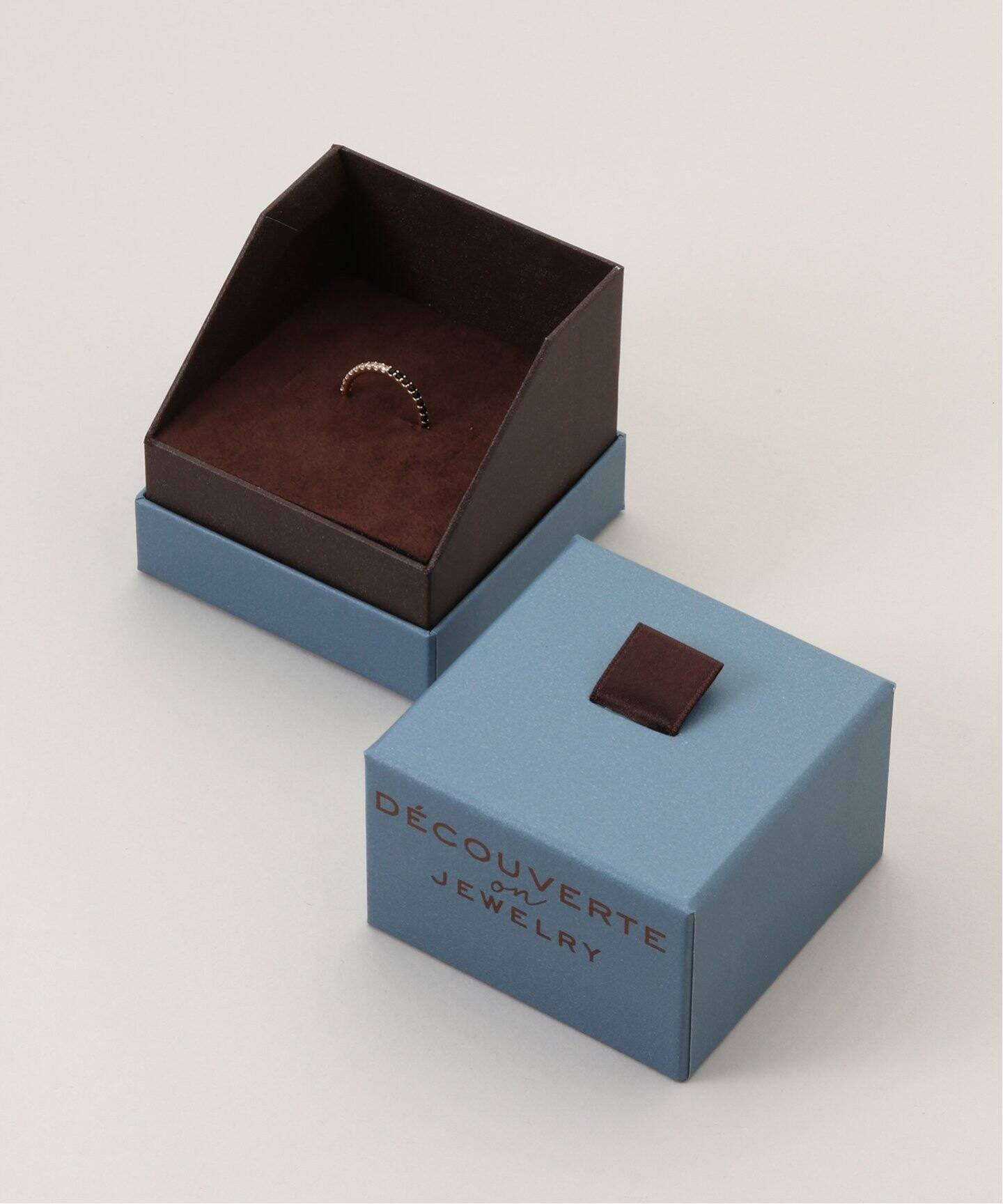 DECOUVERTE 10KYG オニキス×ホワイトサファイアWリング/11 10K onyx×white sapphire ring／11（リング）｜DECOUVERTE