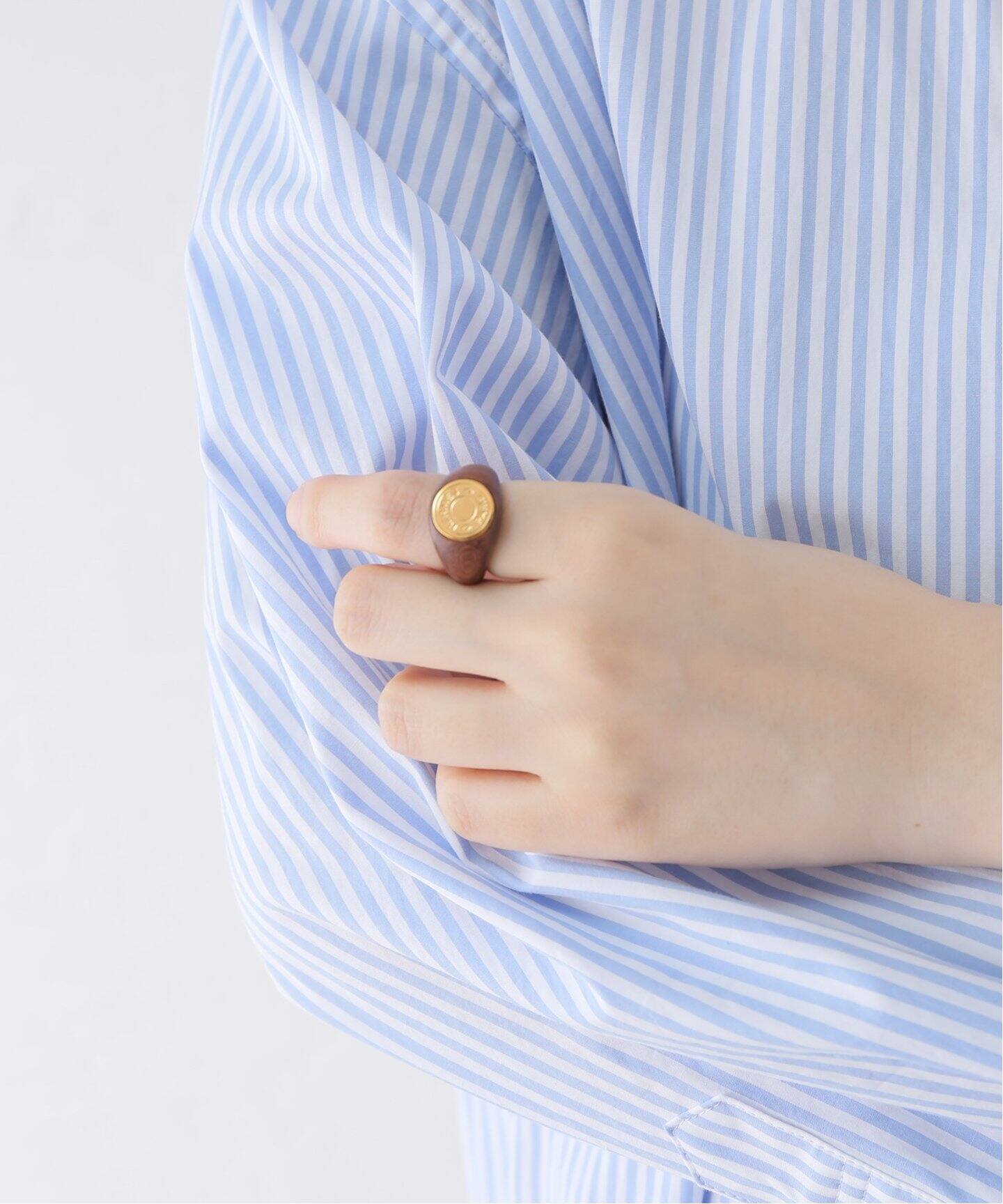 VINTAGE HERMES/エルメス】 Selier wood ring（リング）｜DECOUVERTE 