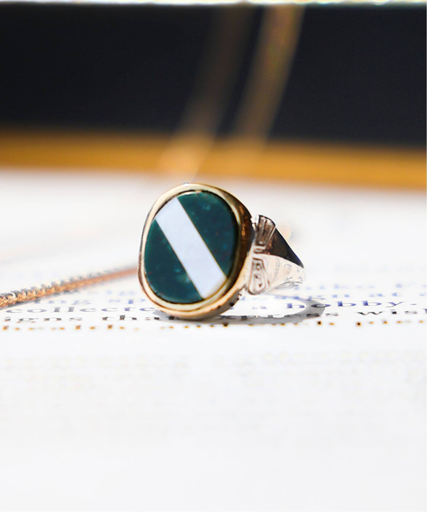 GIGI JEWERLY / ジジ・ジュエリー】別注 Helios Crest Ring - Blood