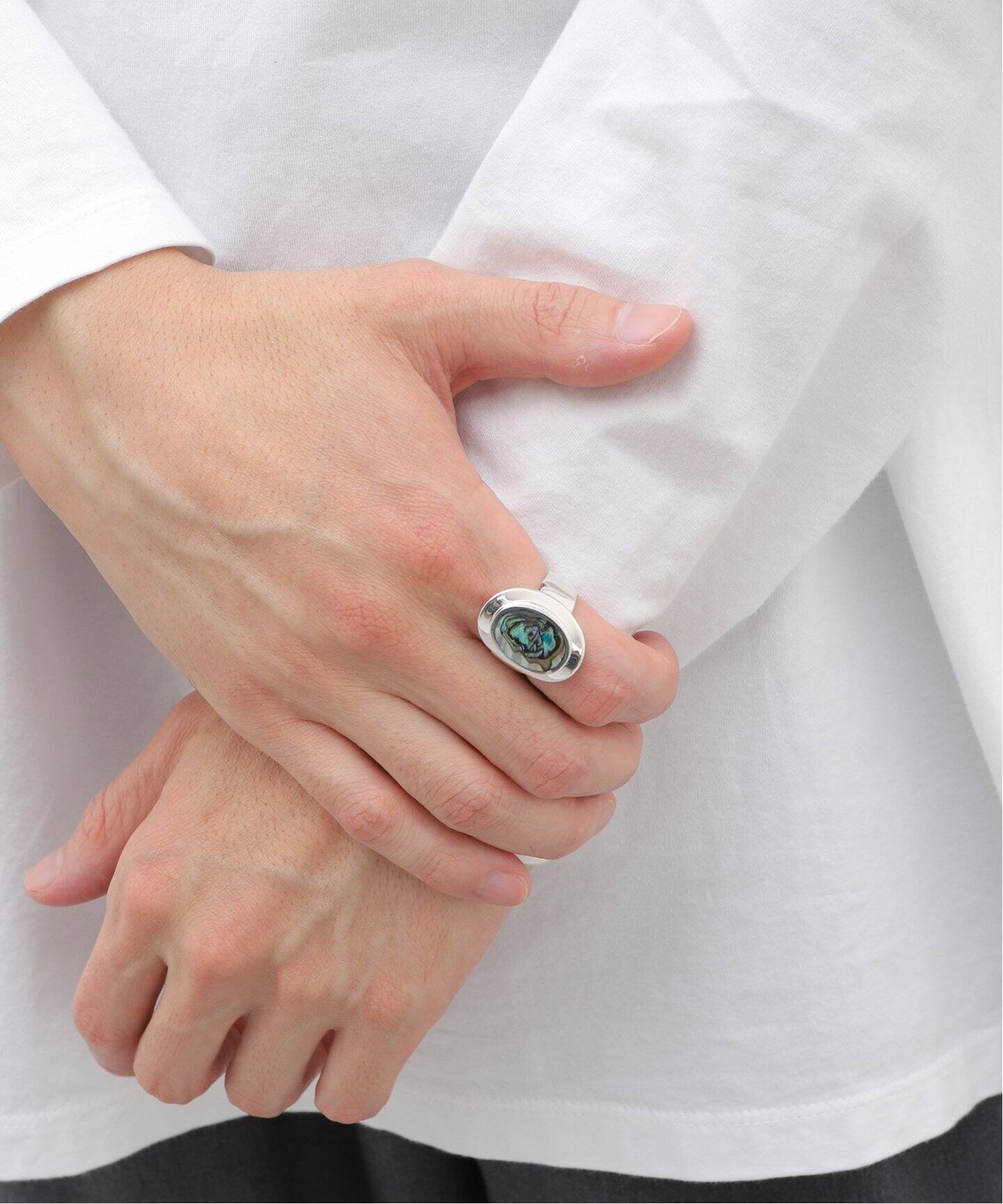 XOLO JEWERLY / ショロ ジュエリー 】Amulet Ring with Abalone 
