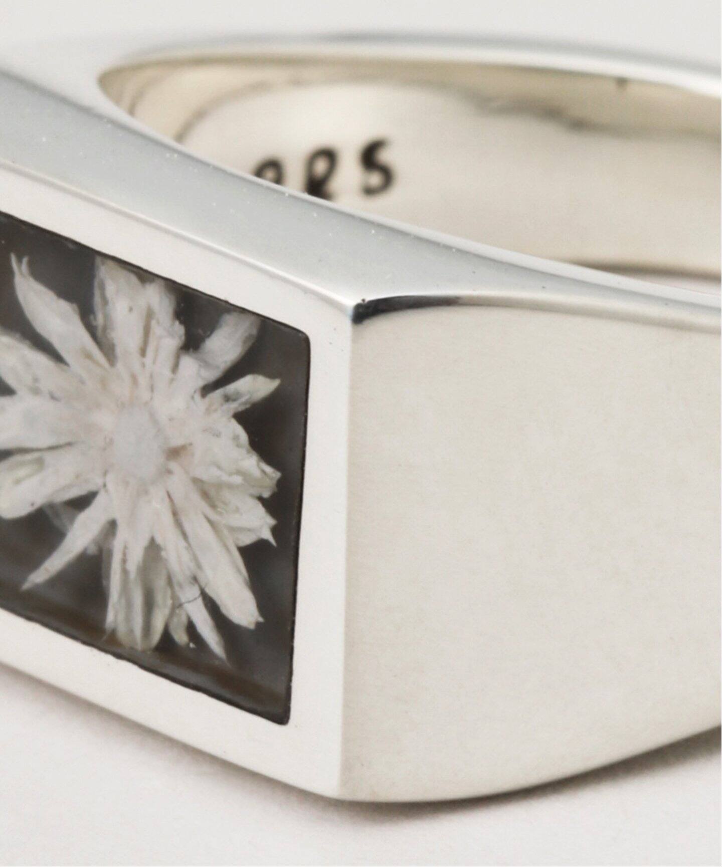 XOLO JEWERLY / ショロジュエリー 】Signet Ring with Flower（リング 