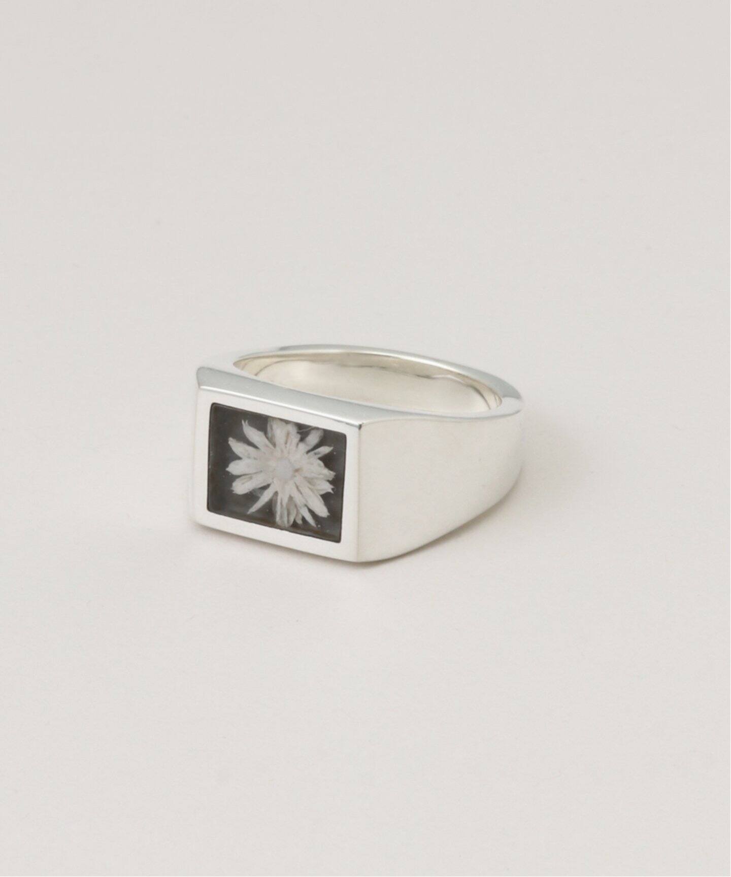 XOLO JEWERLY / ショロジュエリー 】Signet Ring with Flower（リング 
