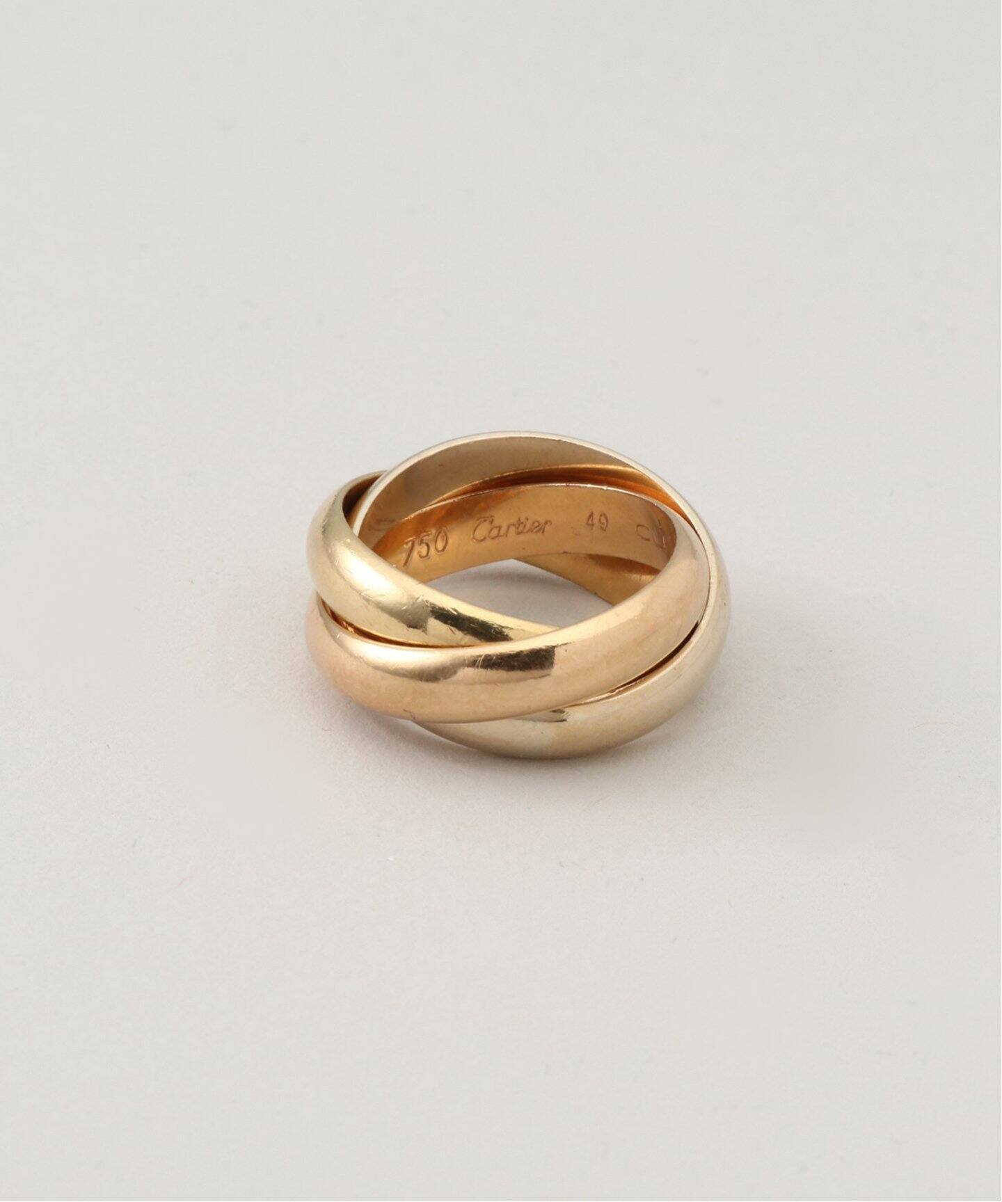 Cartier / カルティエ 】 Trinity Ring K18 49 11.0g（リング 