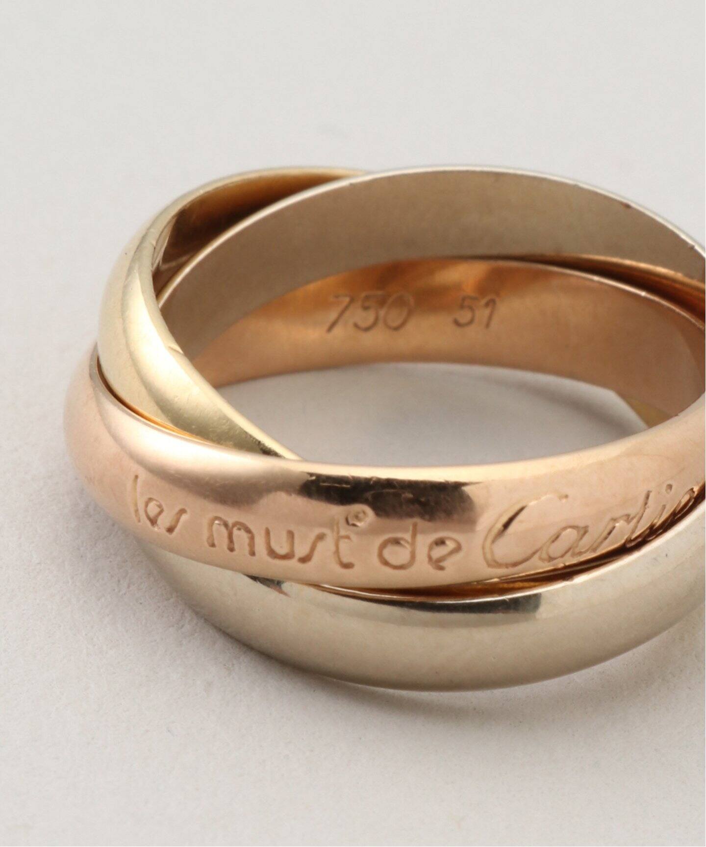 Cartier / カルティエ 】 Trinity Ring K18 51 7.6g（リング 