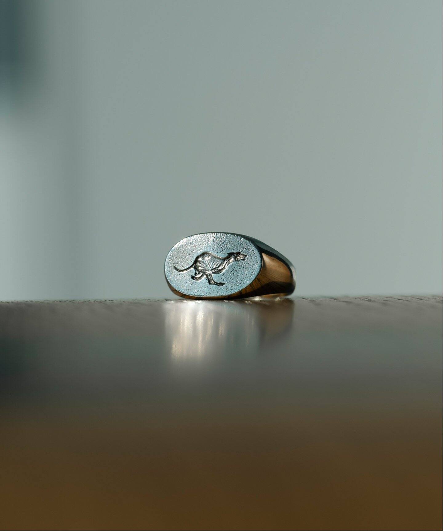 FREDRICK GROVE / フレデリック・グローブ 】Grey Hound Signet Ring 