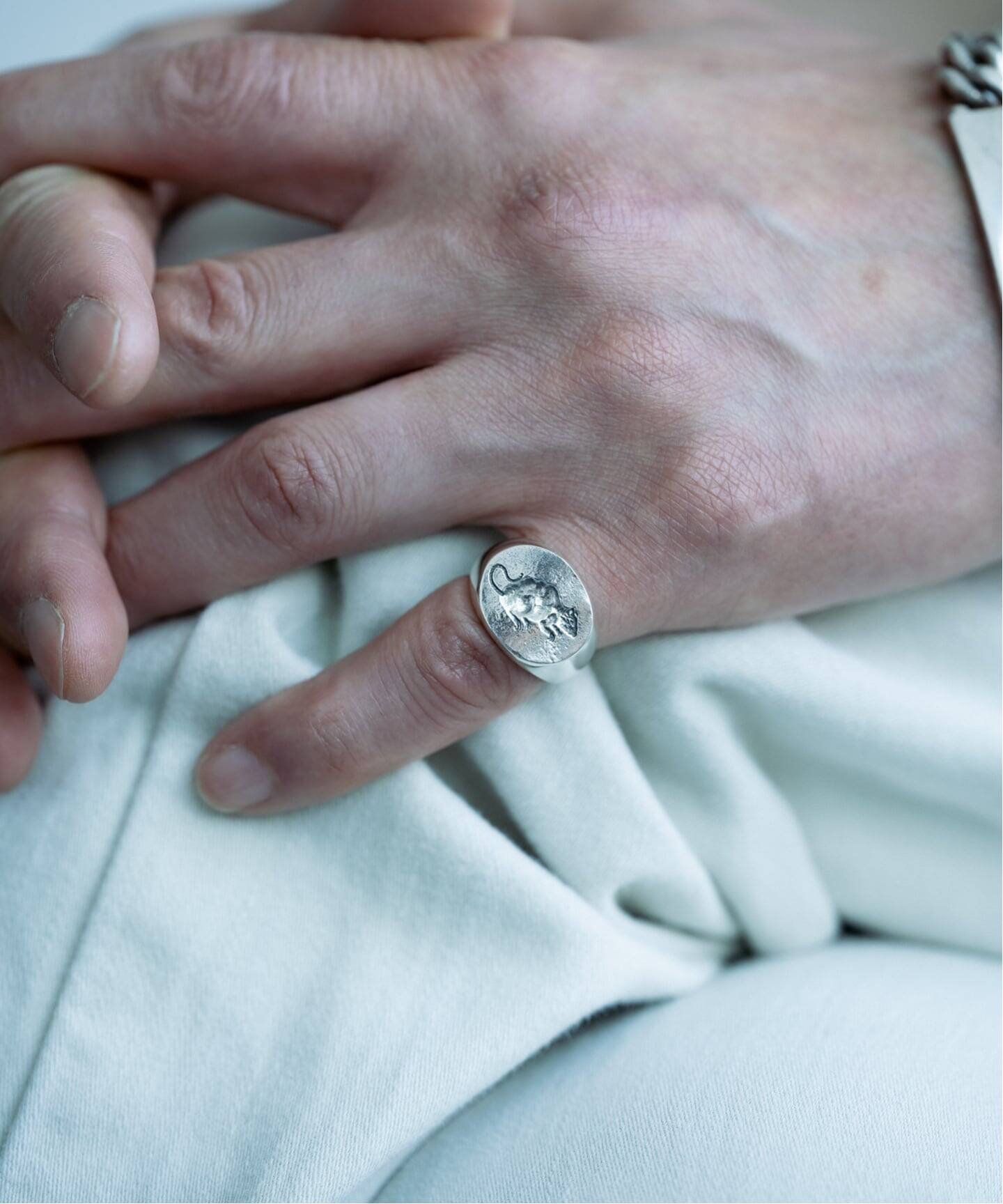 FREDRICK GROVE / フレデリック・グローブ 】Rat Signet Ring（リング