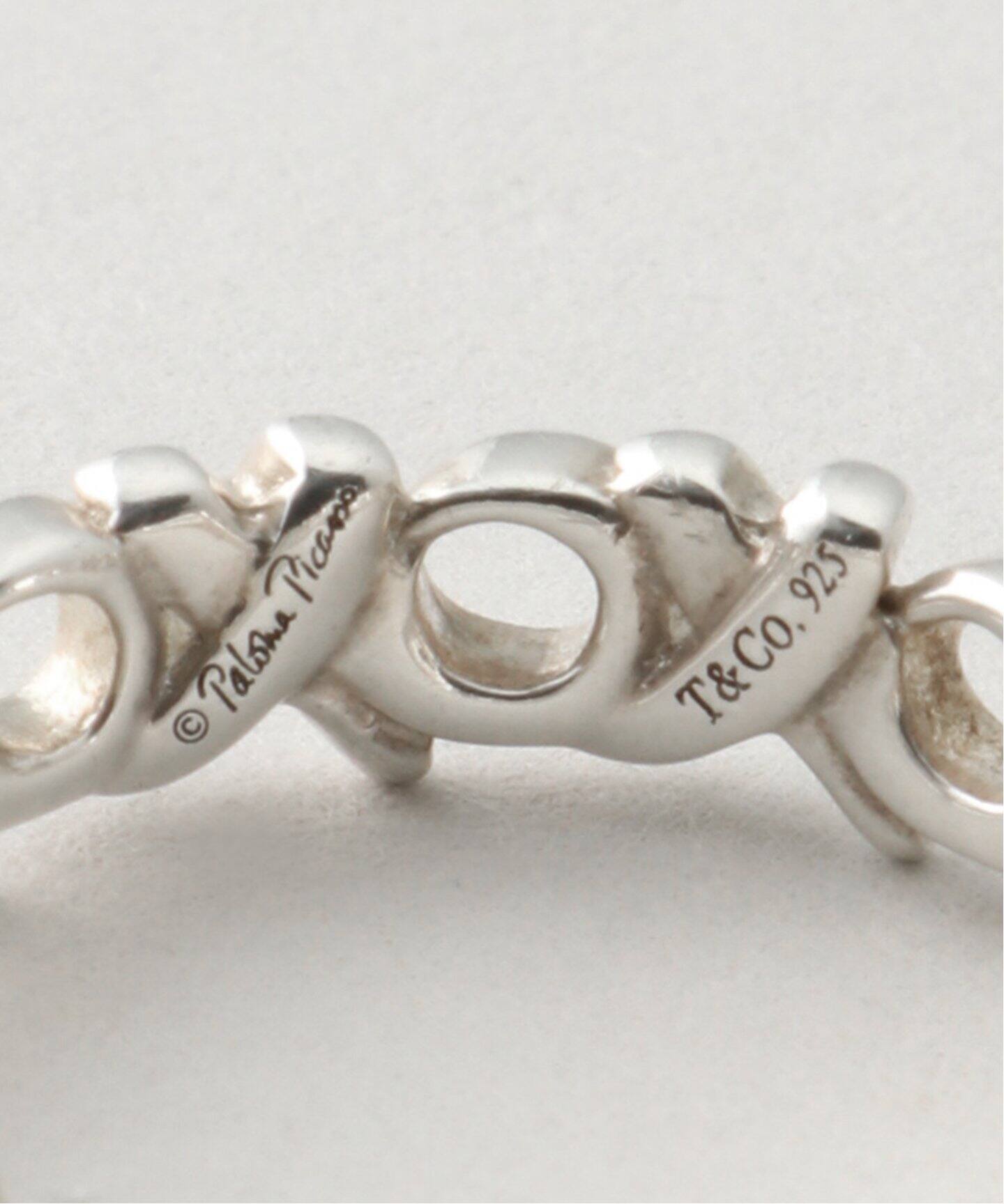 Vintage TIFFANY&Co. ティファニー 】Love Kiss Narrow Ring #9 