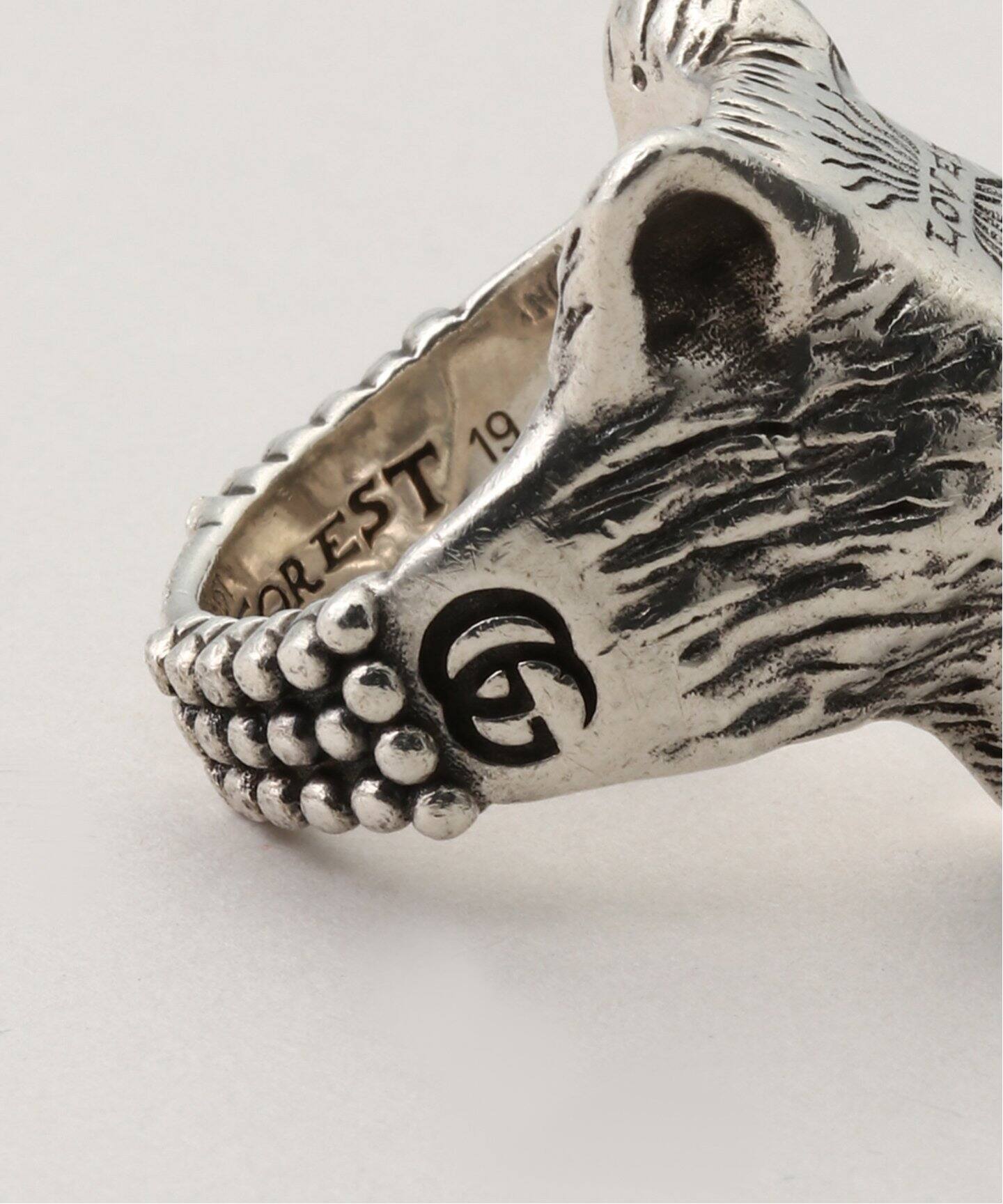 GUCCI Vintage / グッチ 】Wolf head Silver Ring（リング）｜WORLDLY  
