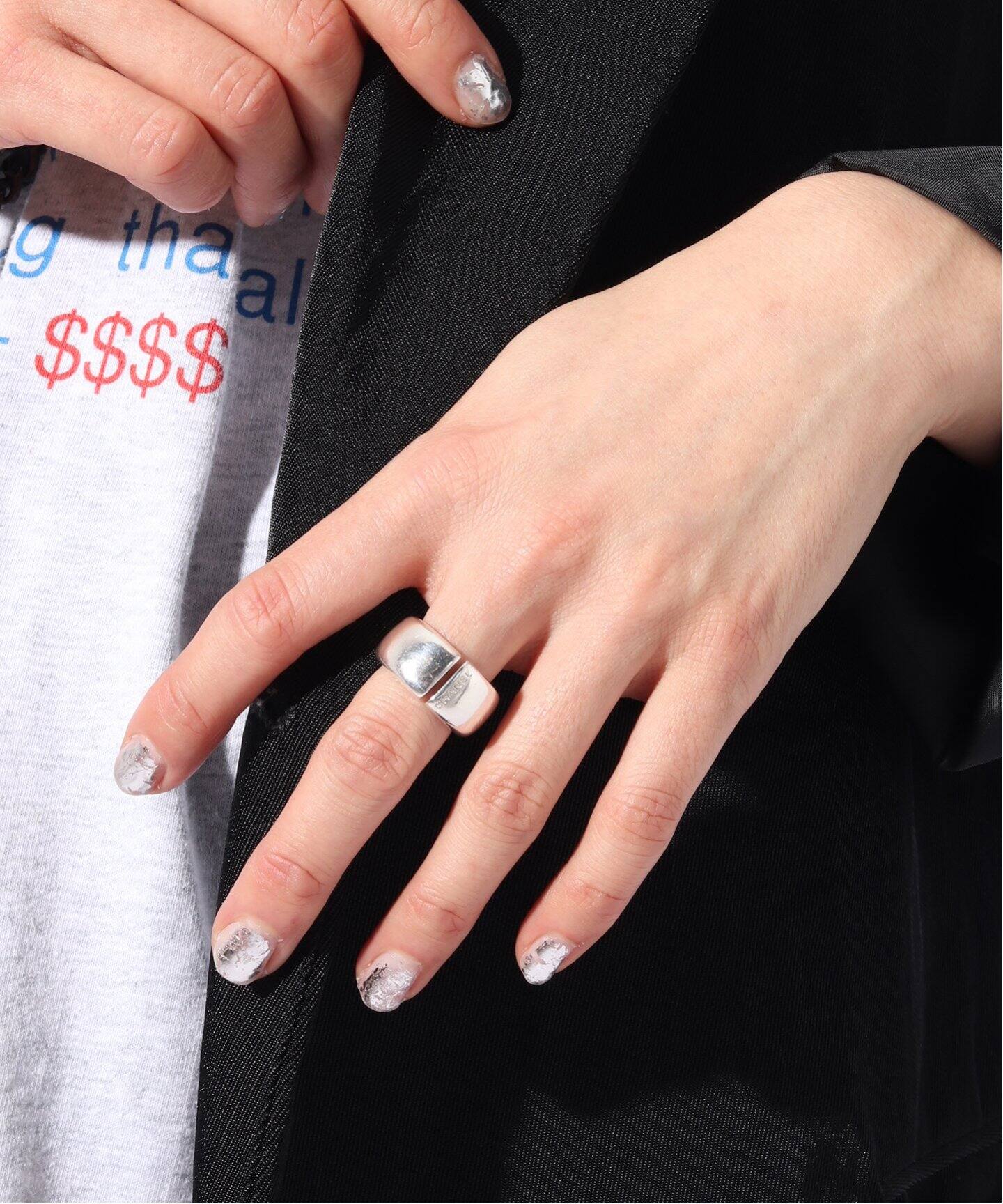 VINTAGE CHANEL/シャネル】リング logo wide cuff（リング）｜ENSEMBLE 