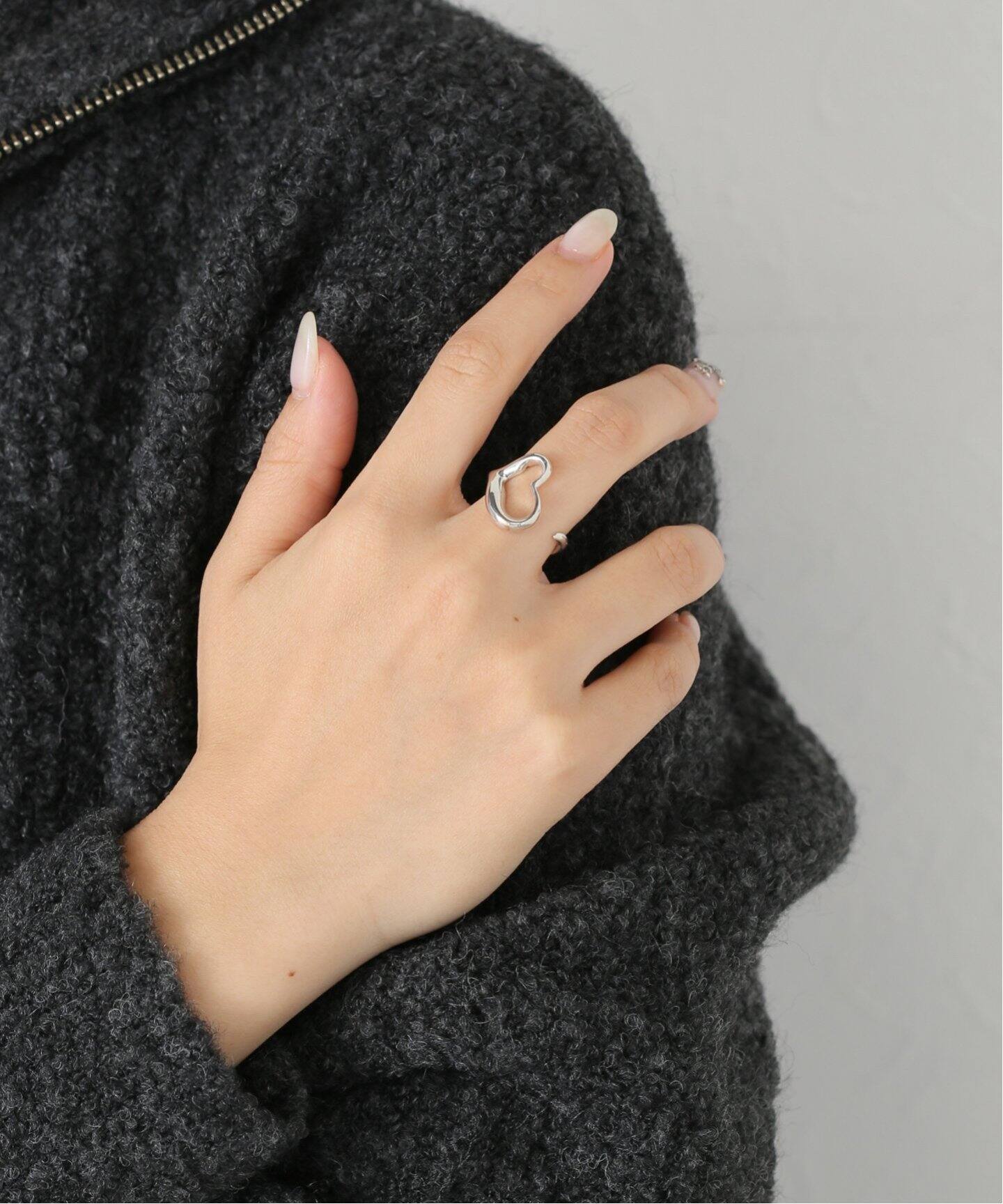 VINTAGE TIFFANY&Co./ティファニー】Open heart ring（リング