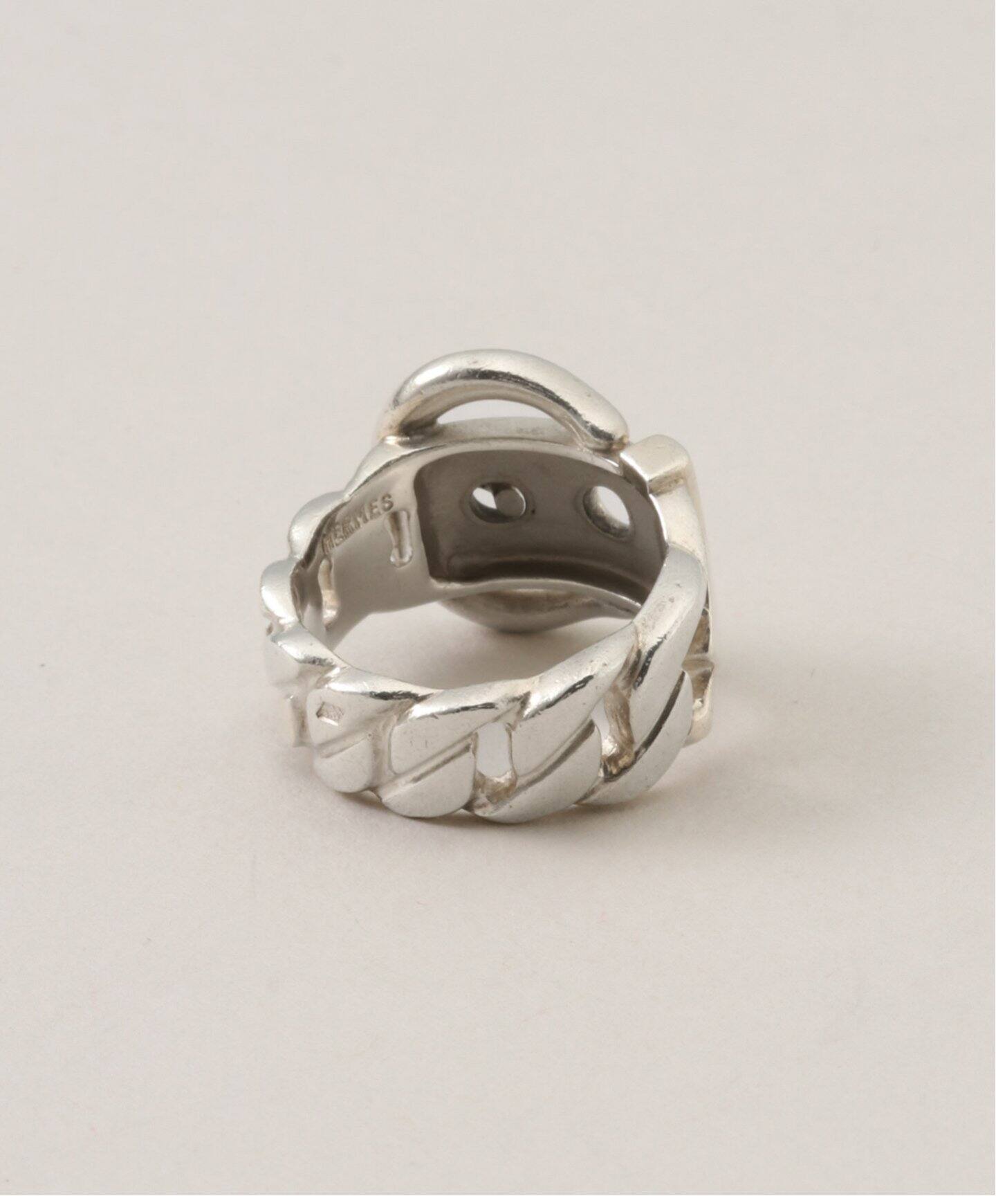 VINTAGE HERMES/エルメス】Boucle sellier Ring 49（リング 