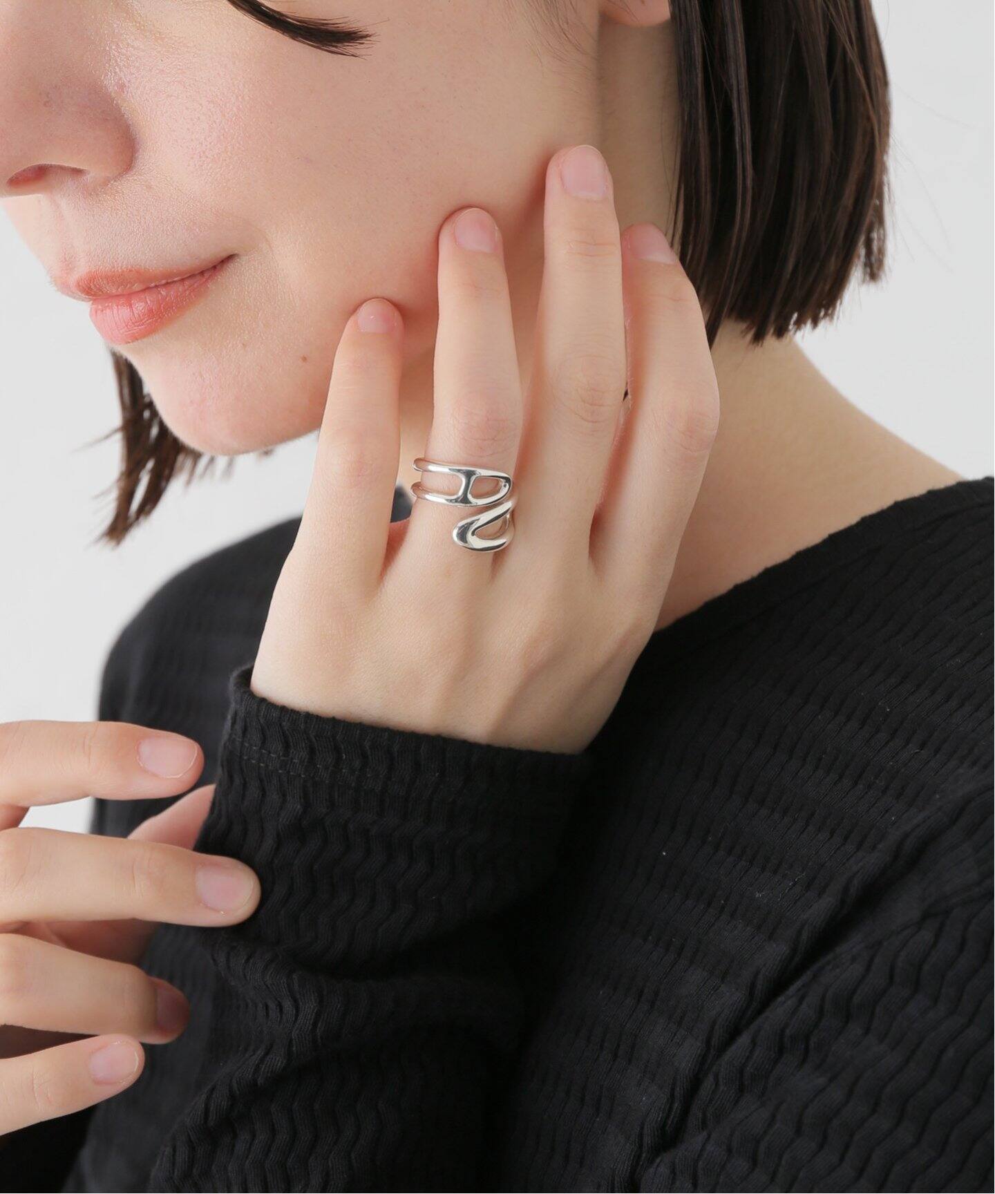 VINTAGE HERMES/エルメス】Chaine dAncre twist ring（リング  