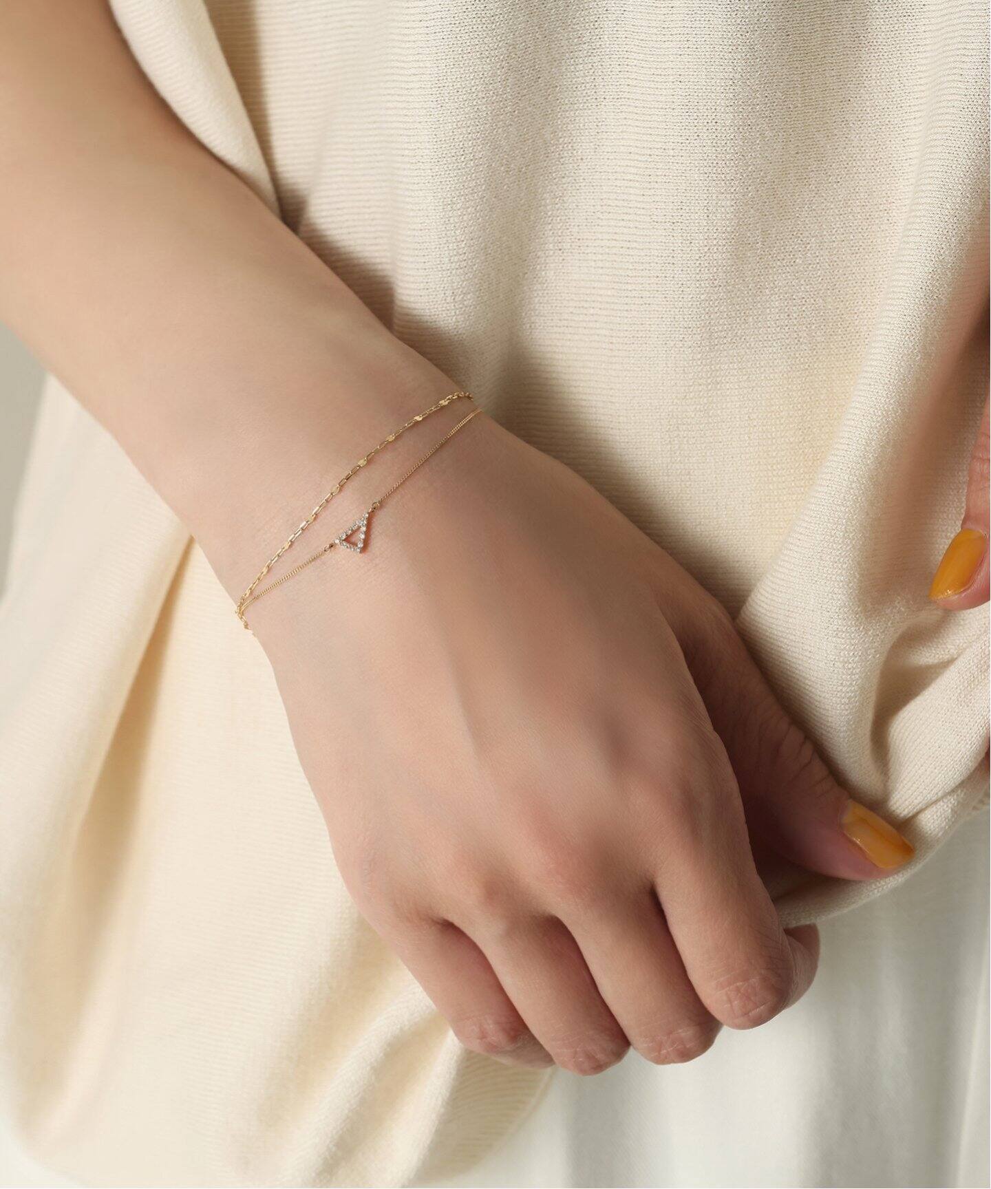 ♡夏アクセ♡人気完売♡Lilas♡K10YG♡バングル ブレスレット♡美品 