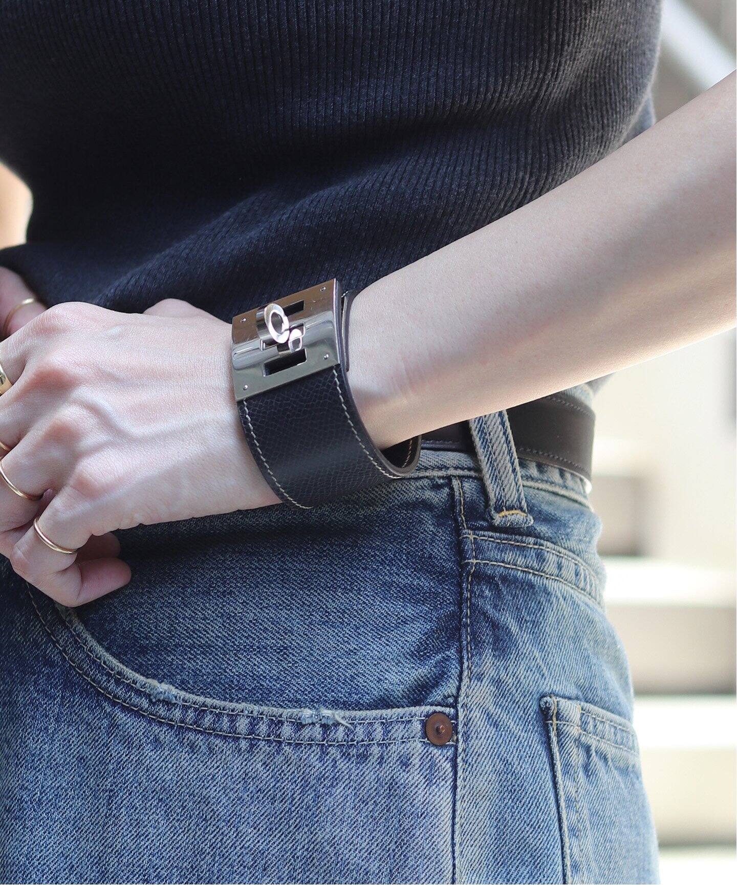 VINTAGE HERMES/エルメス】Kelly dog bracelet（ブレスレット 