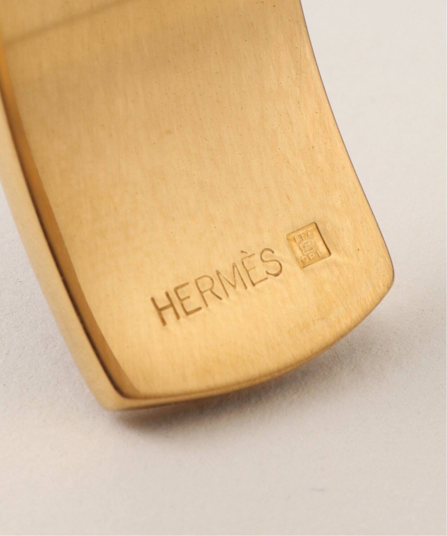 VINTAGE HERMES/エルメス】Kelly cuff bangle（ブレスレット・バングル 