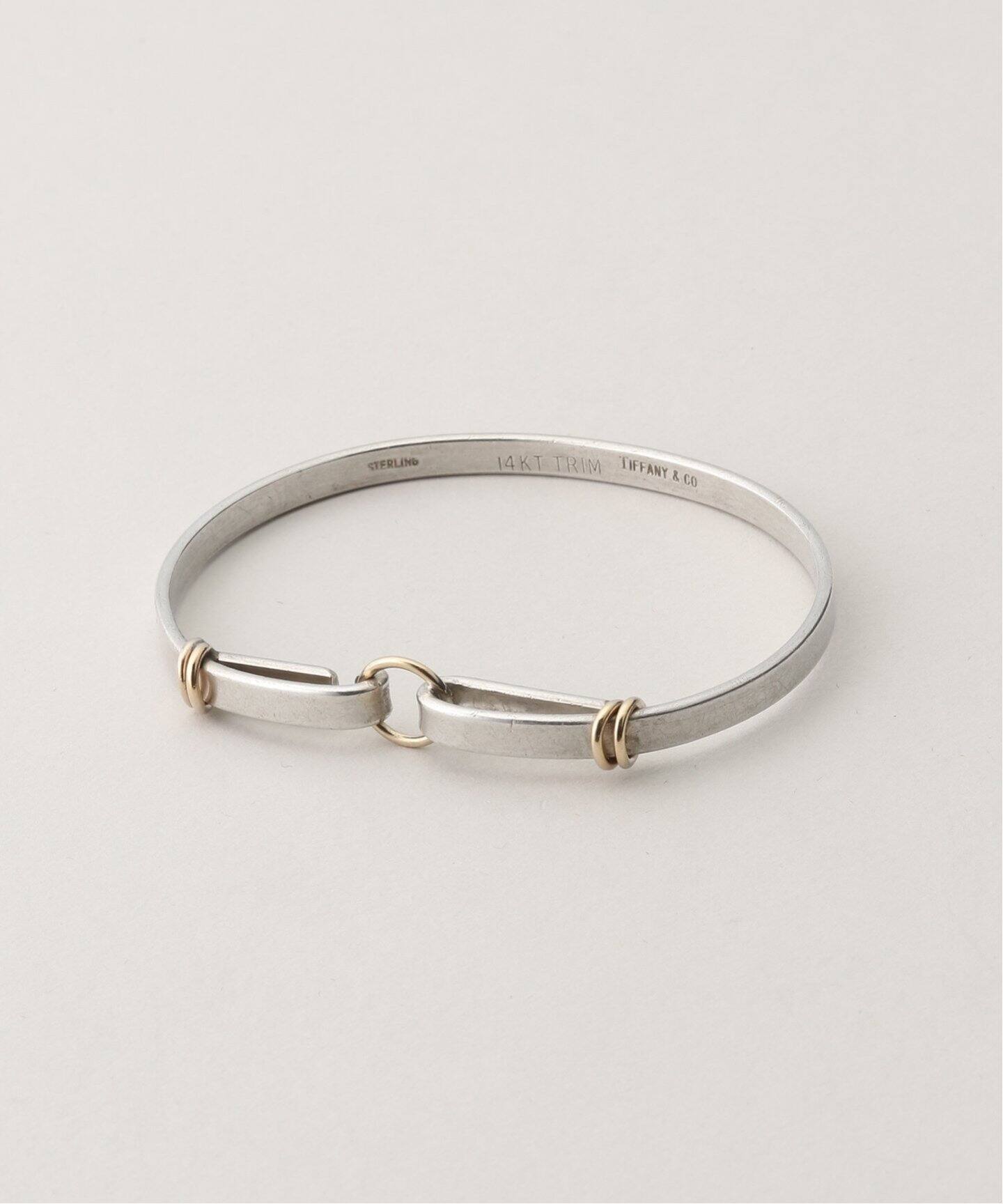 Vintage TIFFANY&Co. ティファニー 】14K Center hook Bangle 