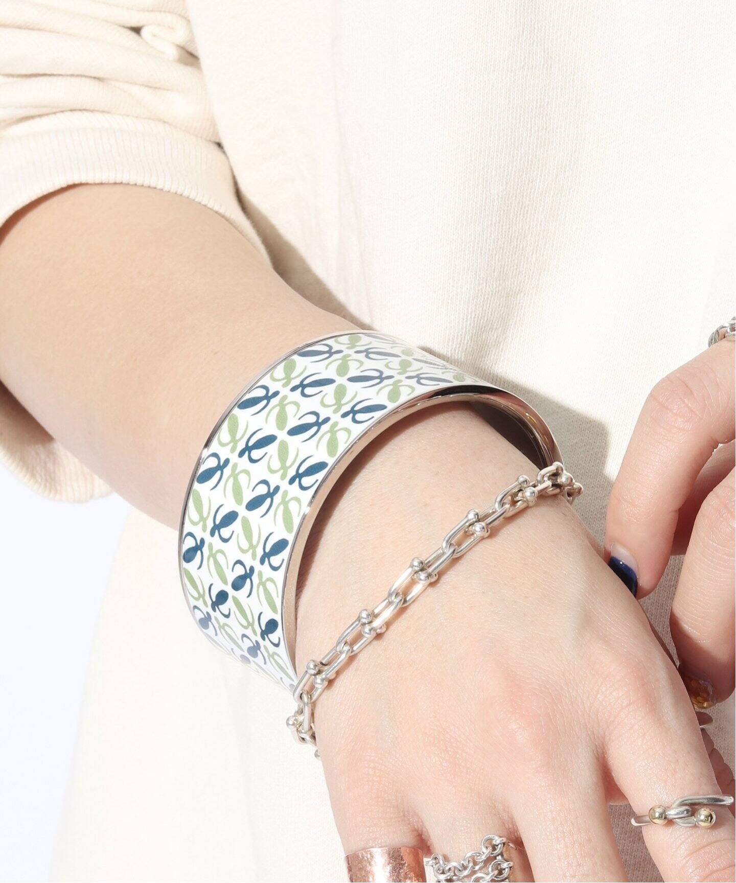 VINTAGE LOEWE/ロエベ】Anagram metal bangle l（ブレスレット 