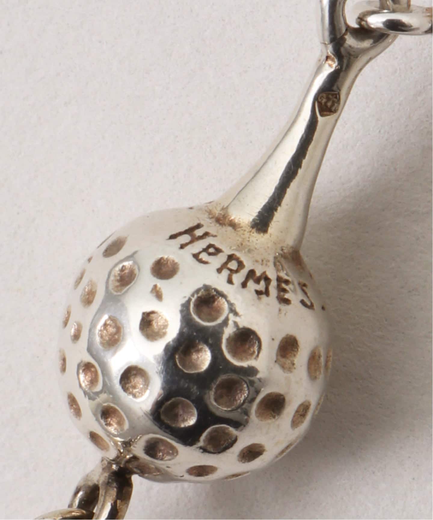 レア HERMES シルバー ブレスレット ゴルフ モチーフ ゴルフボール レア HERMES シルバー ブレスレット ゴルフ モチーフ ゴルフボール