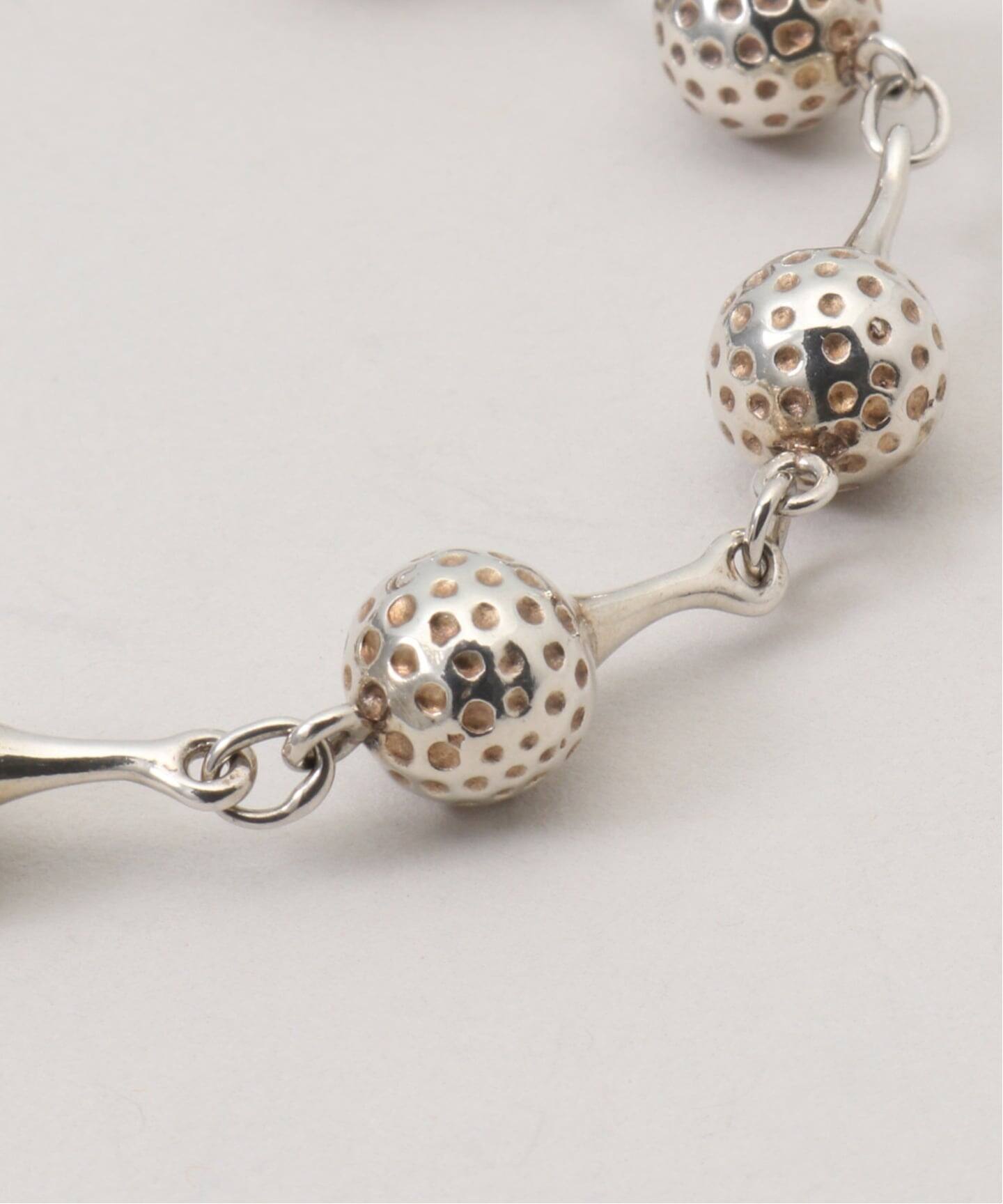 レア HERMES シルバー ブレスレット ゴルフ モチーフ ゴルフボール レア HERMES シルバー ブレスレット ゴルフ モチーフ ゴルフボール