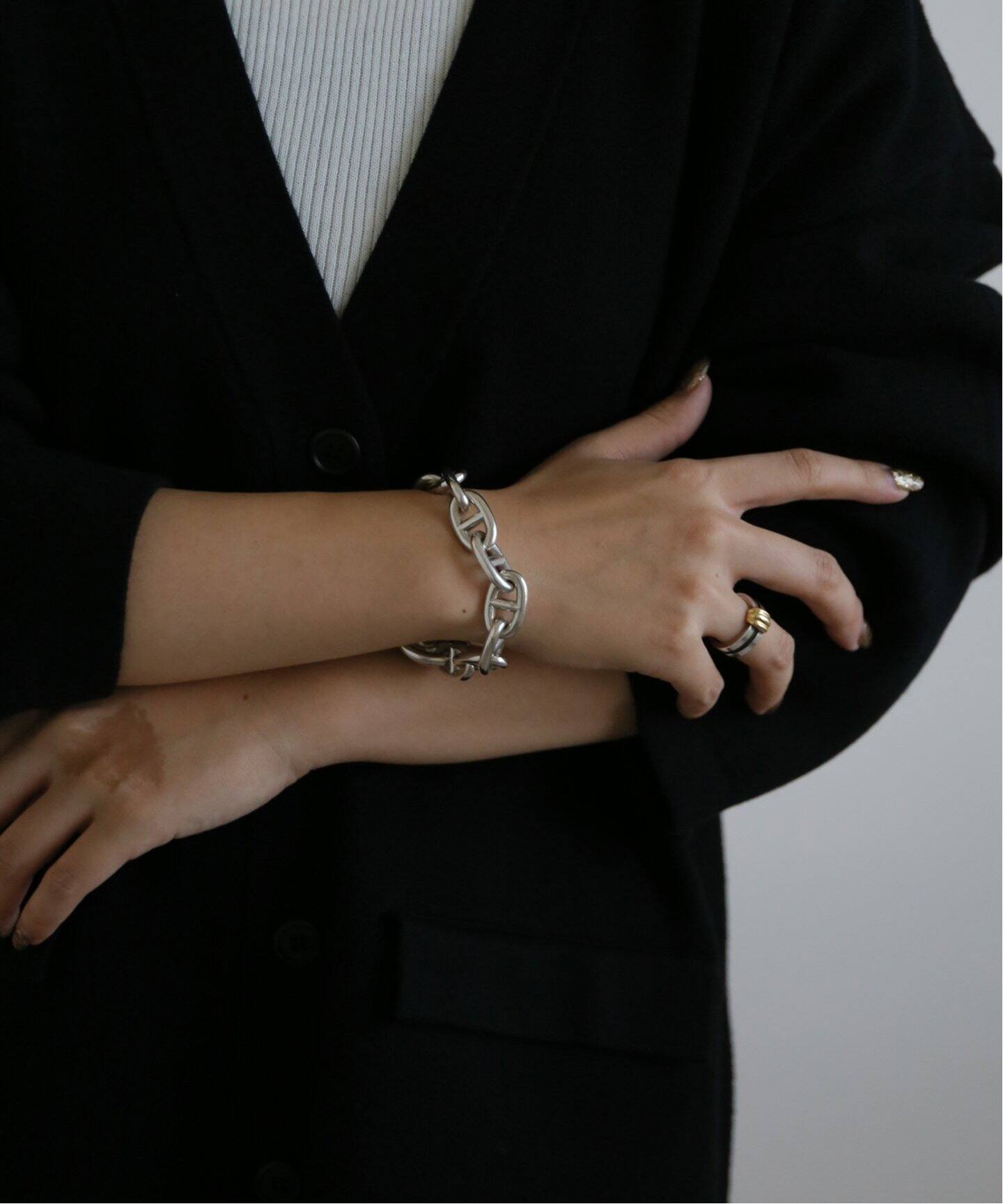 VINTAGE HERMES/エルメス】Chaine dAncre tgm11（ブレスレット 