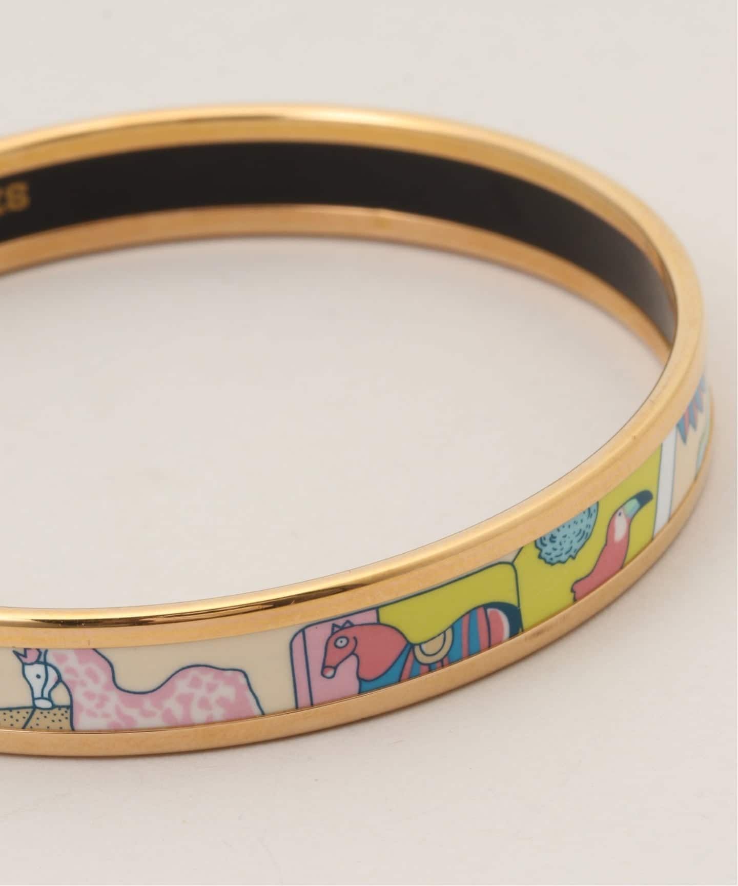 VINTAGE HERMES/エルメス】 Email bangle pm pink（ブレスレット