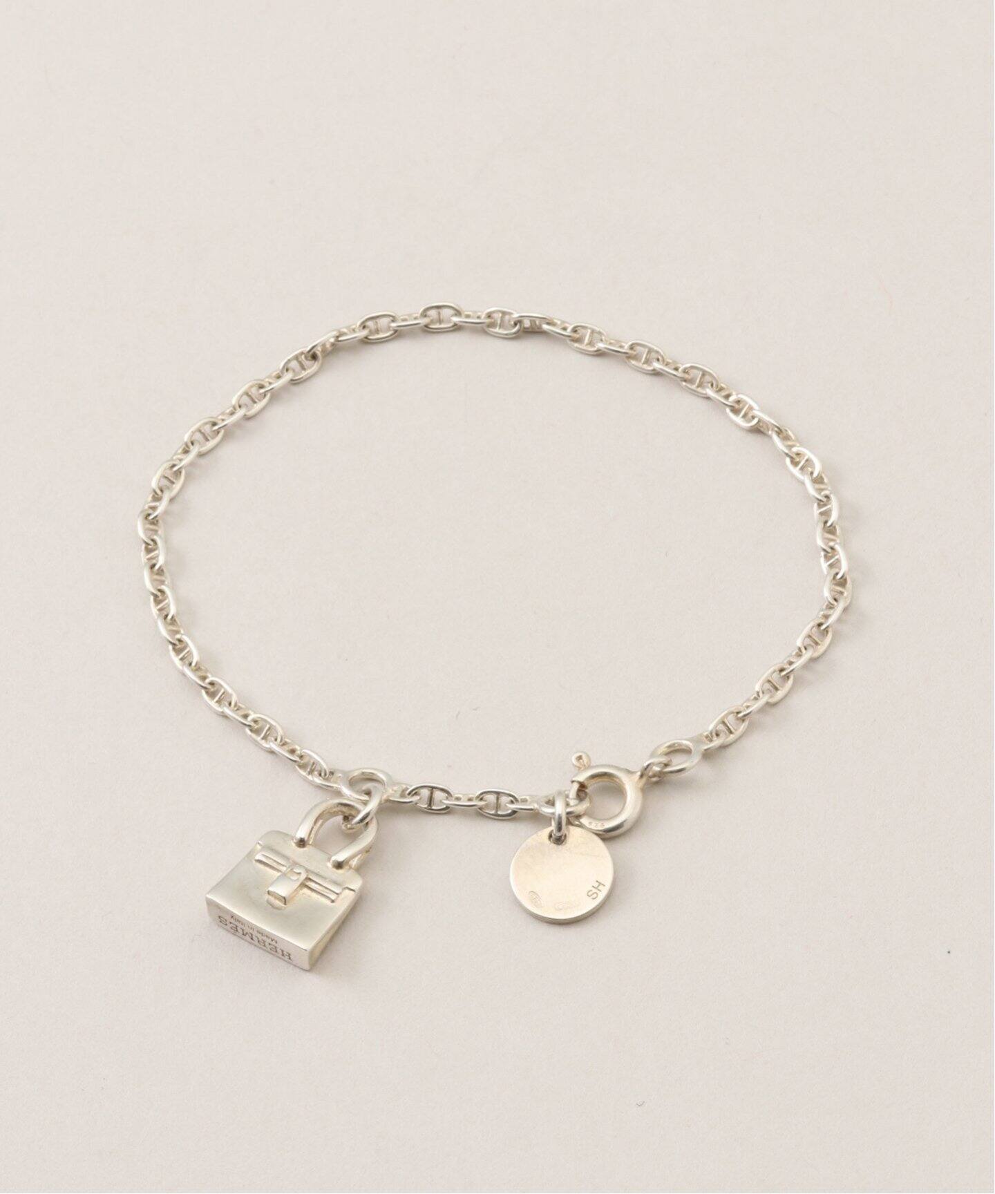 HERMES エルメス 横着 ケリーシェーヌ 15 Kelly Chaine シルバー 