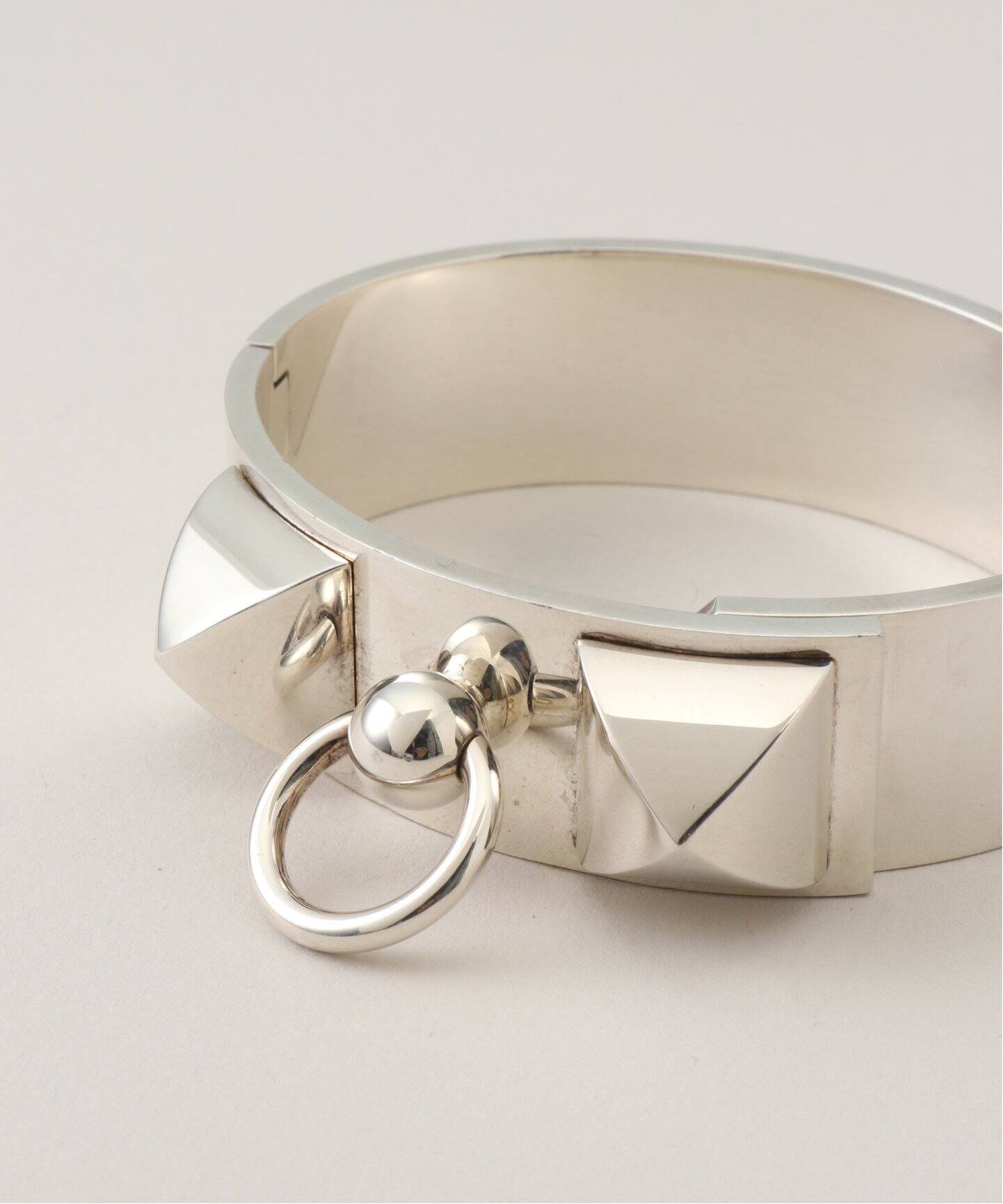 VINTAGE HERMES/エルメス】Collier de chien mm bangle（ブレスレット 